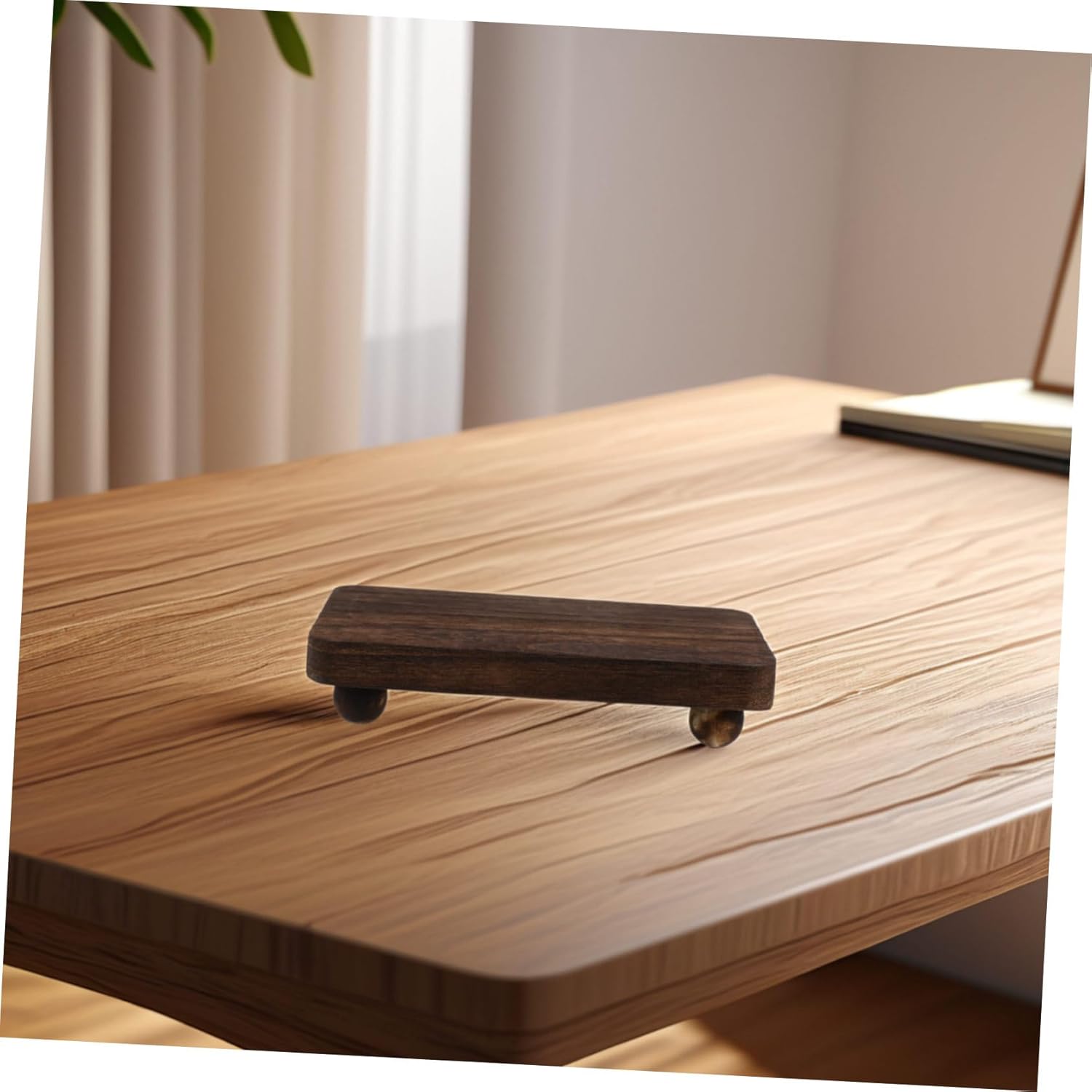 Solid Wood Perfume Organizer Tray with Aromatherapy Display