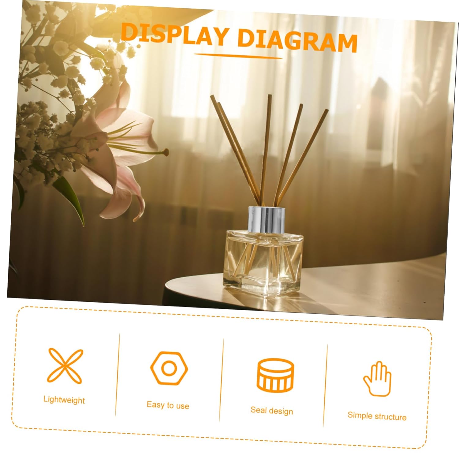 10pcs Refillable Aromatherapy Cap Diffuser Bottle Lids for Home Office Car