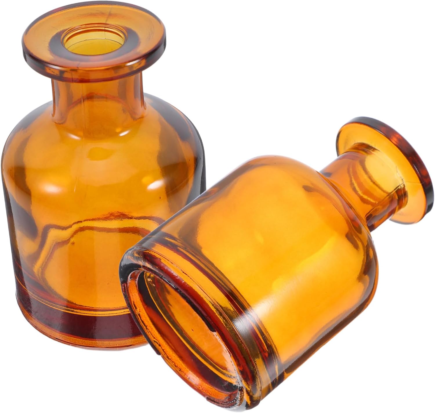 2pcs Glass Diffuser Bottles with Reed Sticks for Home Office Car Fragrance