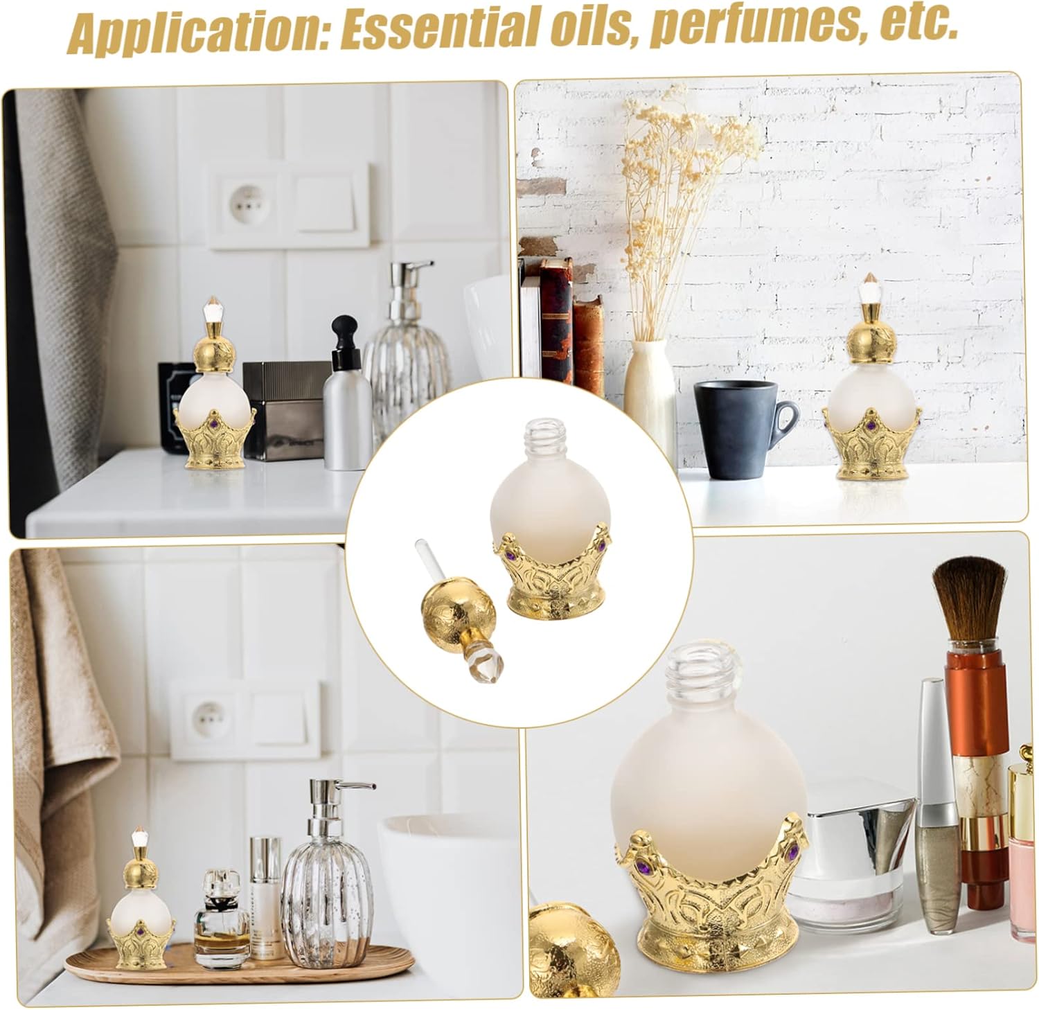 GALPADA Vintage Perfume Bottle for Travel and Essential Oils