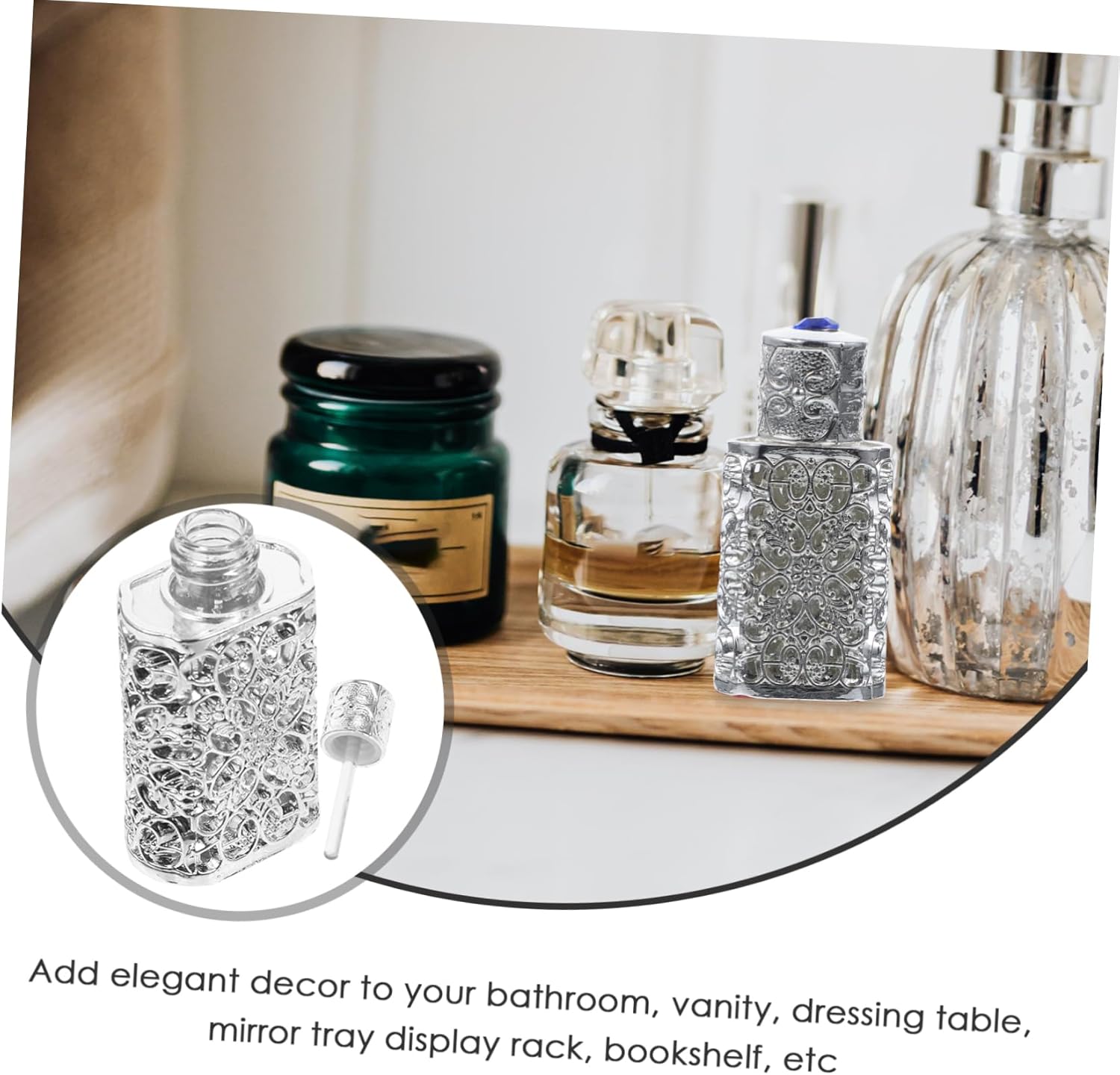Mothnur Refillable Perfume Bottle with Middle Eastern Design