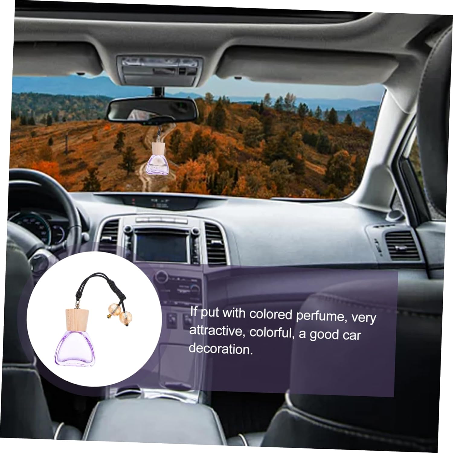 12ML Car Perfume Bottle Pendant for Auto Interior Decoration