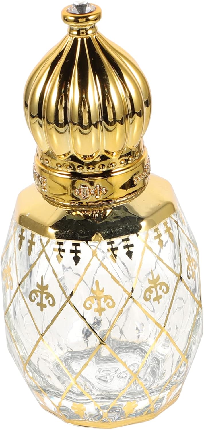 Mobestech Essential Oil Roller Empty Perfume Sample Travel-friendly Arabic Style Decor Bottle