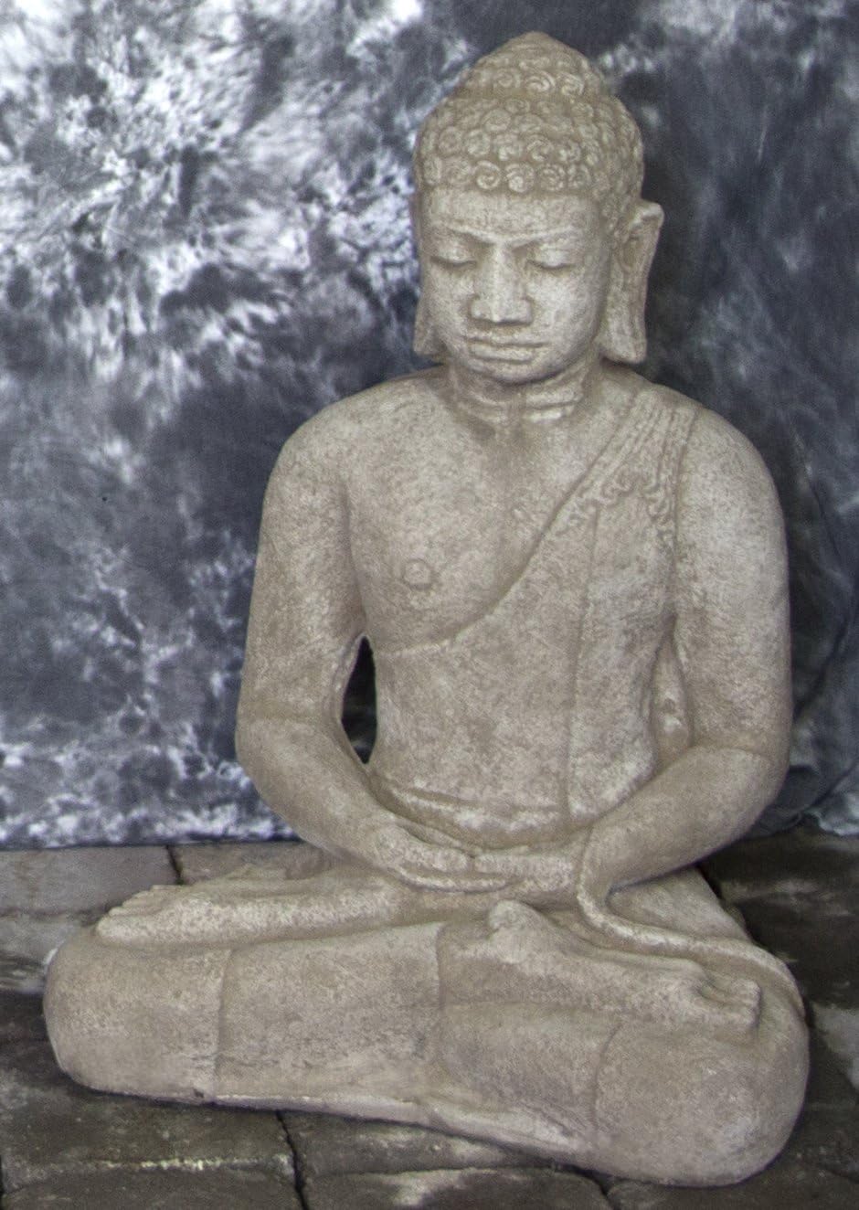 Rustic Twist Fountain with Japanese Pagoda and Meditating Buddha Set