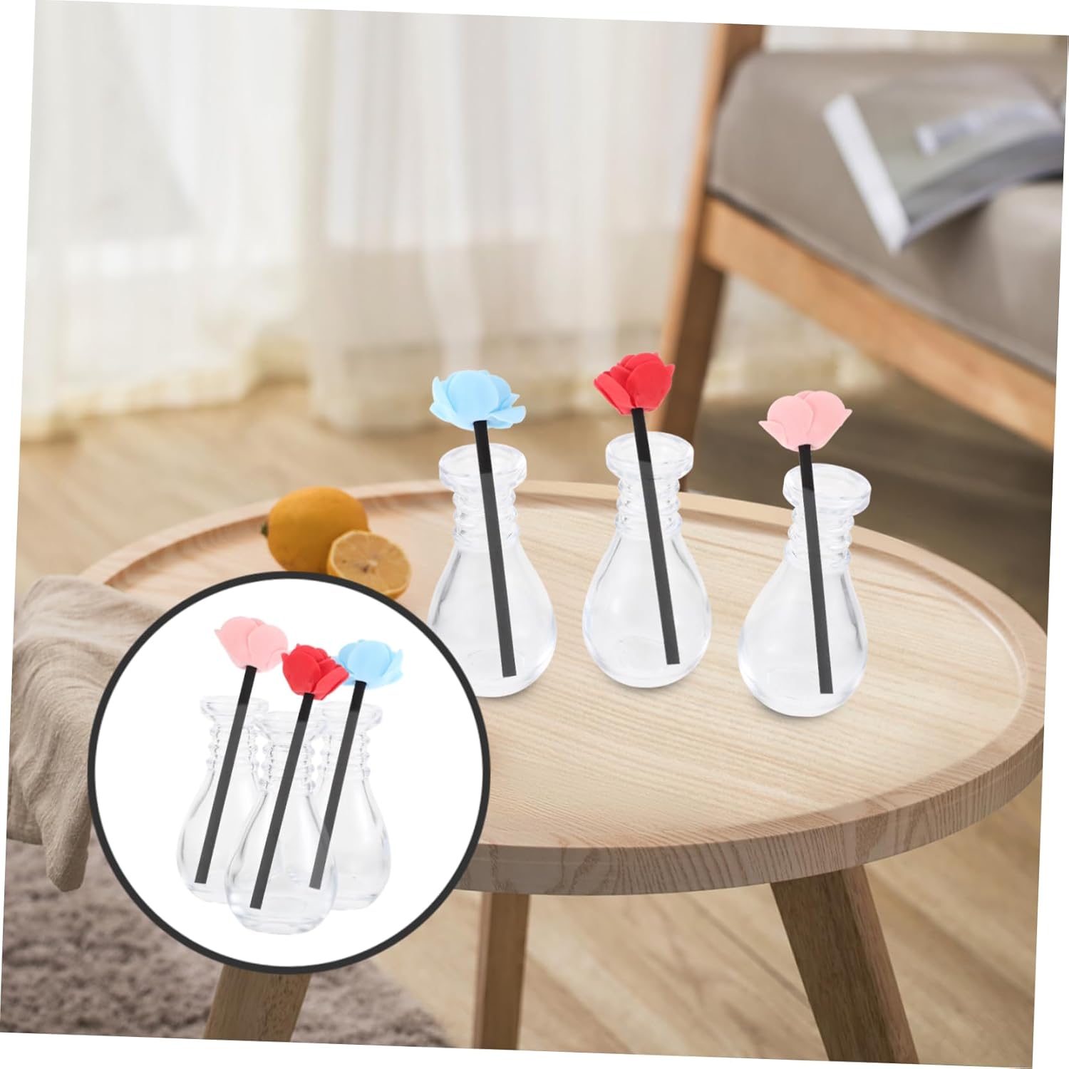 3sets Fragrance Test Cups with Reusable Scents Sticks