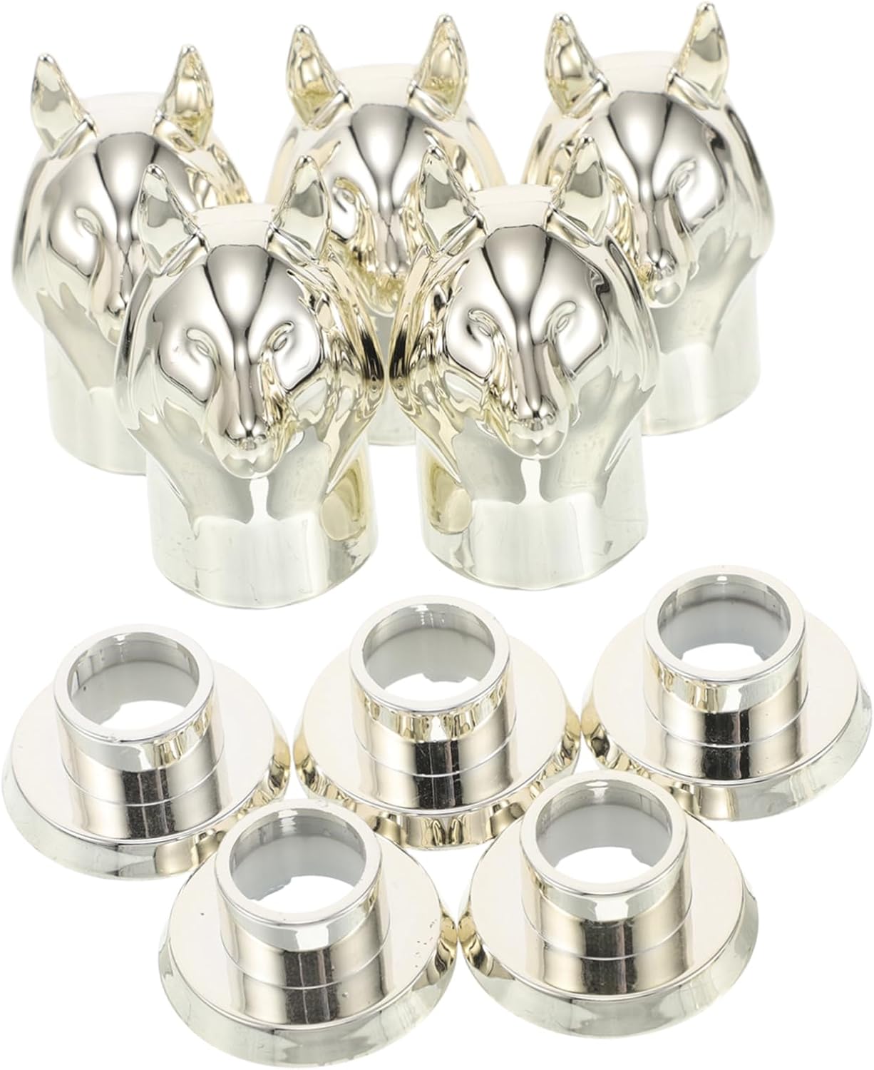 5pcs Fox Perfume Bottle Closures for DIY Projects Replacement
