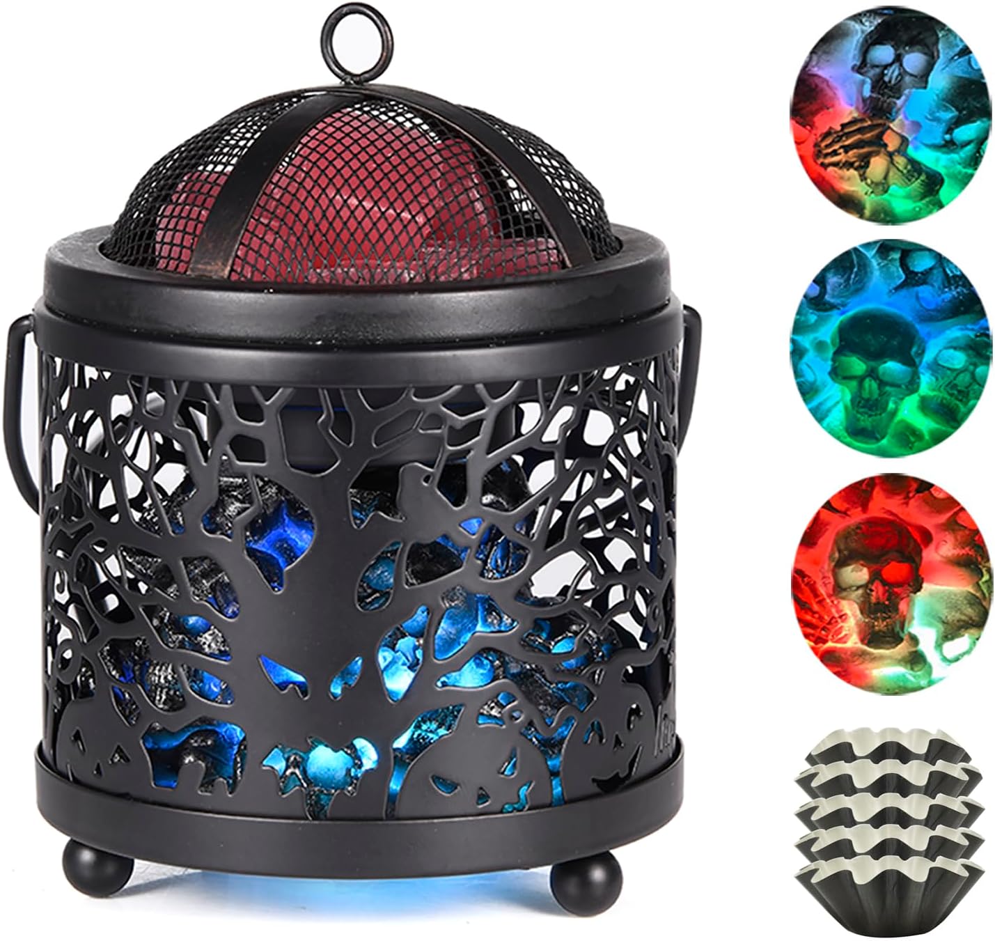 Dicimi Halloween Candle Wax Warmer with Skull Design