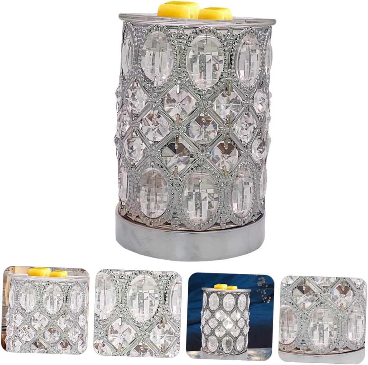 PRETYZOOM Aromatherapy Wax Melting Lamp with LED Light