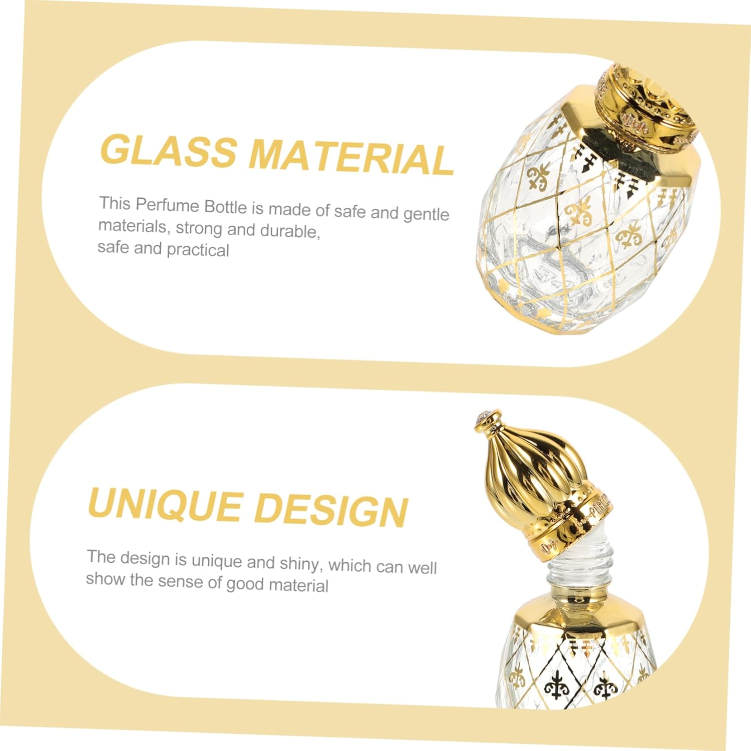 8ml Arabian Style Refillable Perfume Bottle with Floral Design