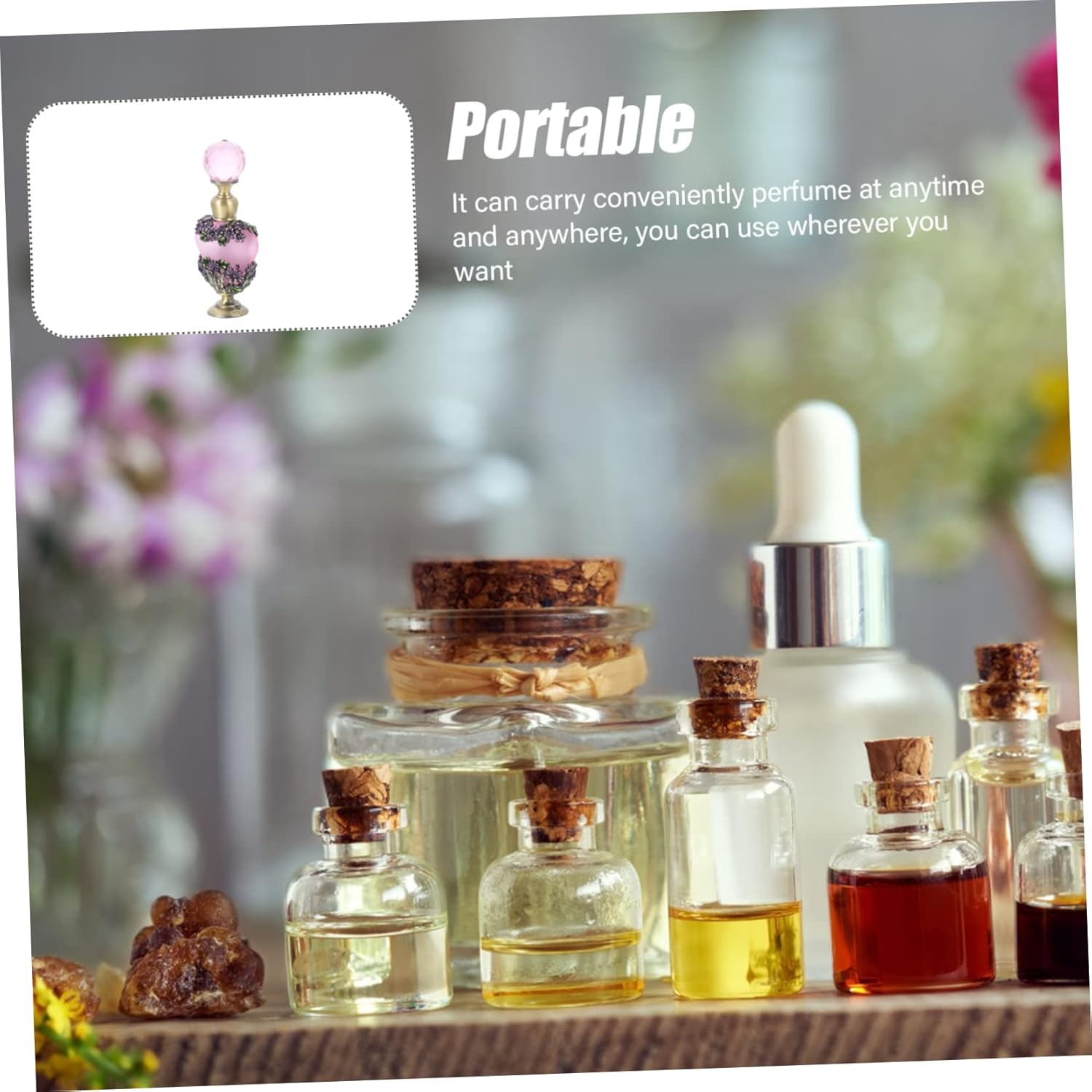 Middle East Style Glass Perfume Bottle for Travel and Decor