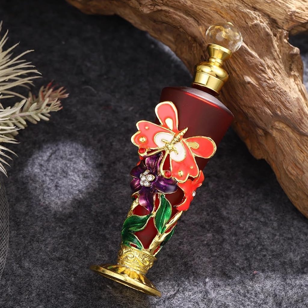 Vintage Perfume Bottle 30ml Glass Decorative Essential Oil Vial