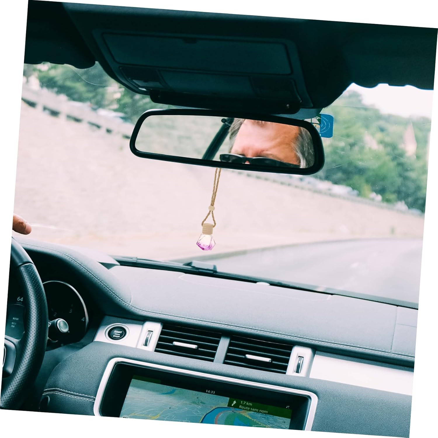 5Pcs Car Hanging Perfume Bottle Pendant with String Refillable Essential Oil Diffuser Ornament