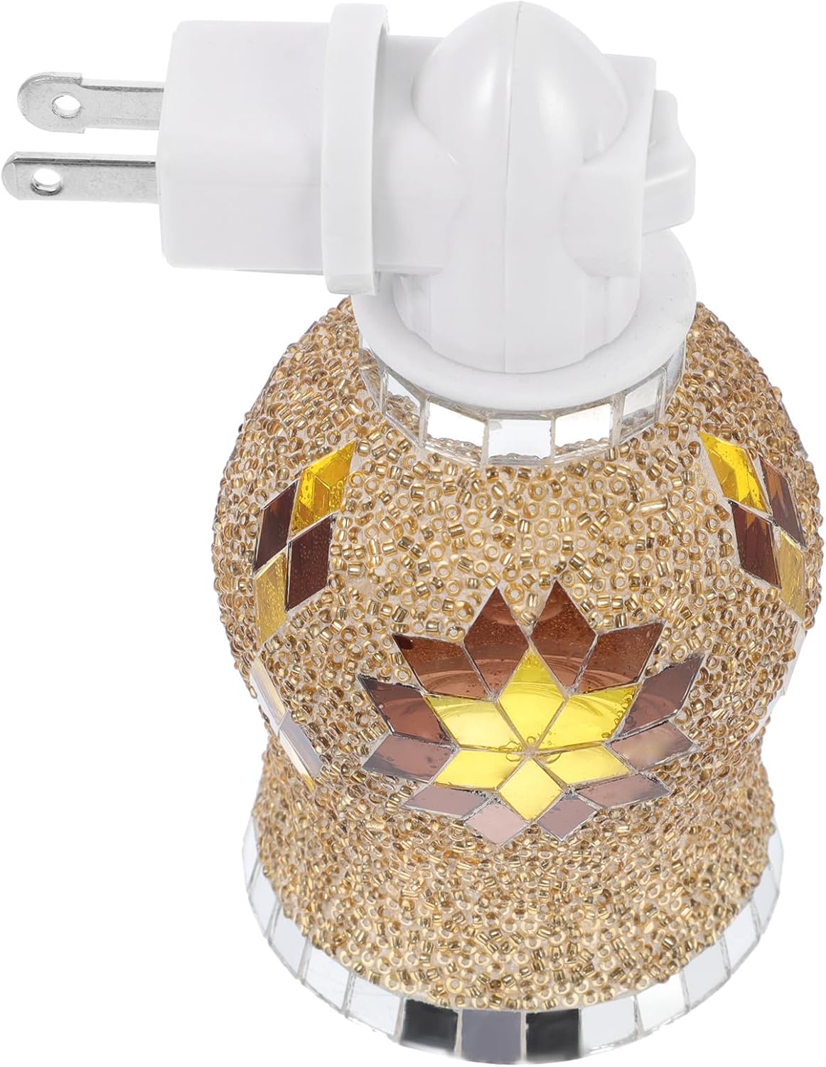 KALLORY 1pc Glass Candle Holder Fragrance Burner