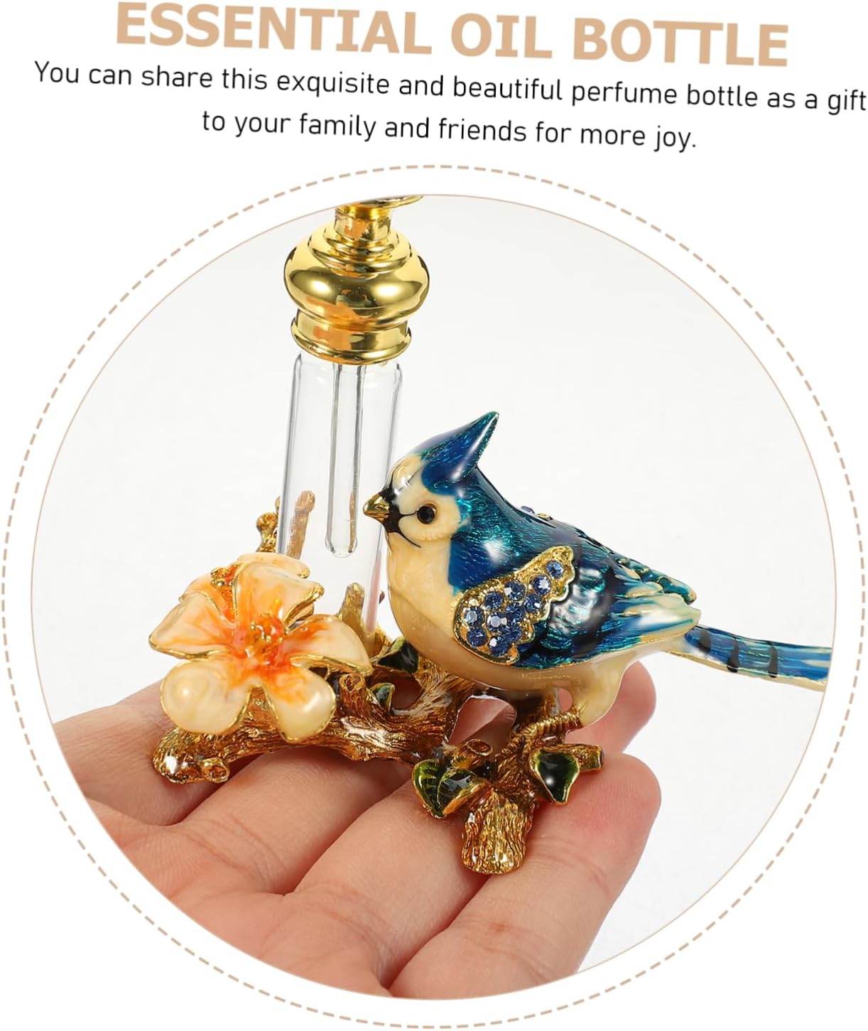 Decorative Perfume Bottle Empty Refillable Oil Dispenser