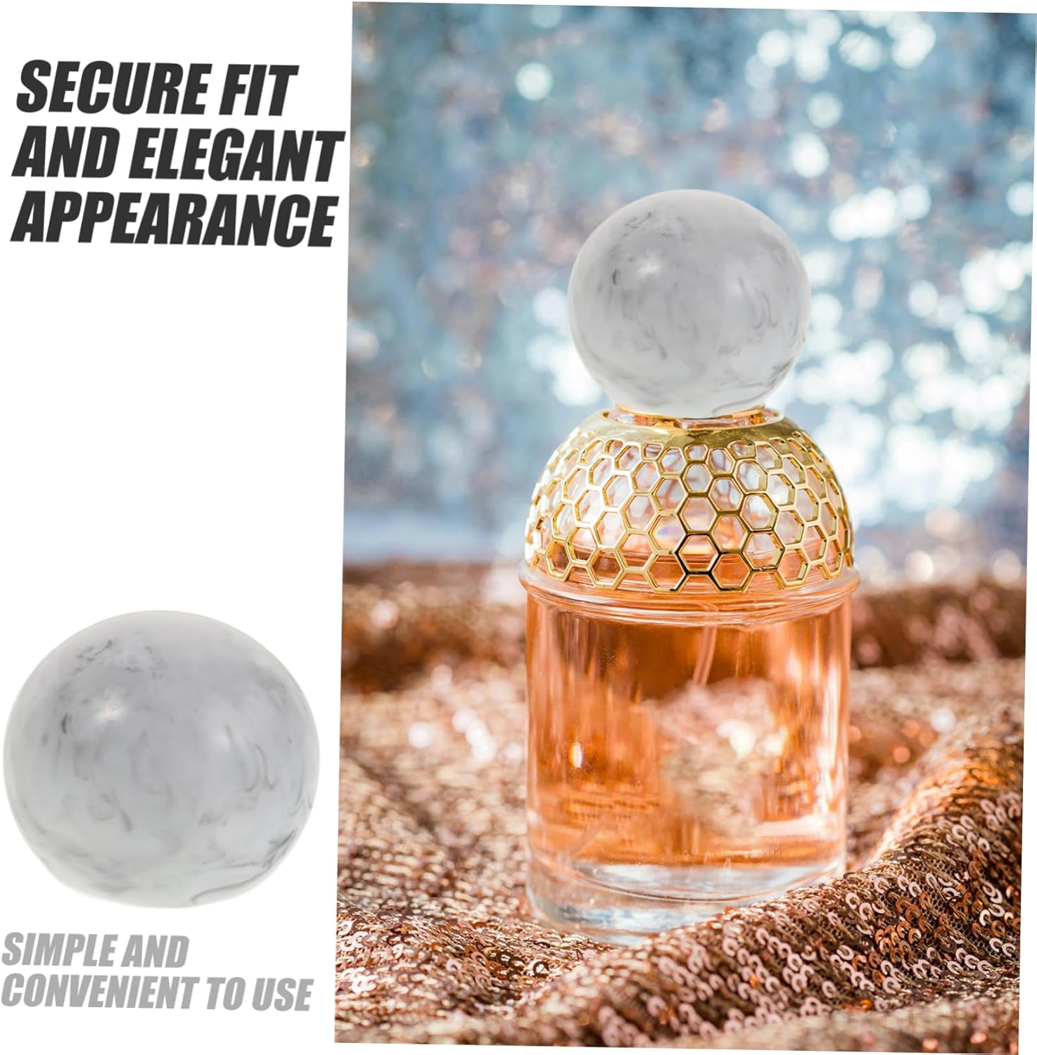 4pcs Resin Cylinder Cap for Perfume Bottles and Travel Diffusers