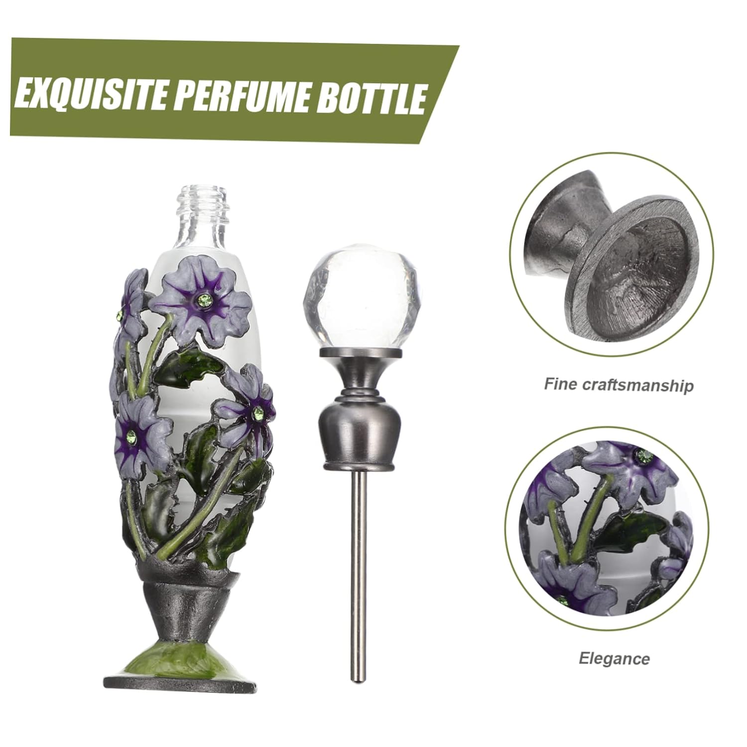 SAFIGLE 3-Piece Vintage Aroma Bottle Set For Home Use and Travel