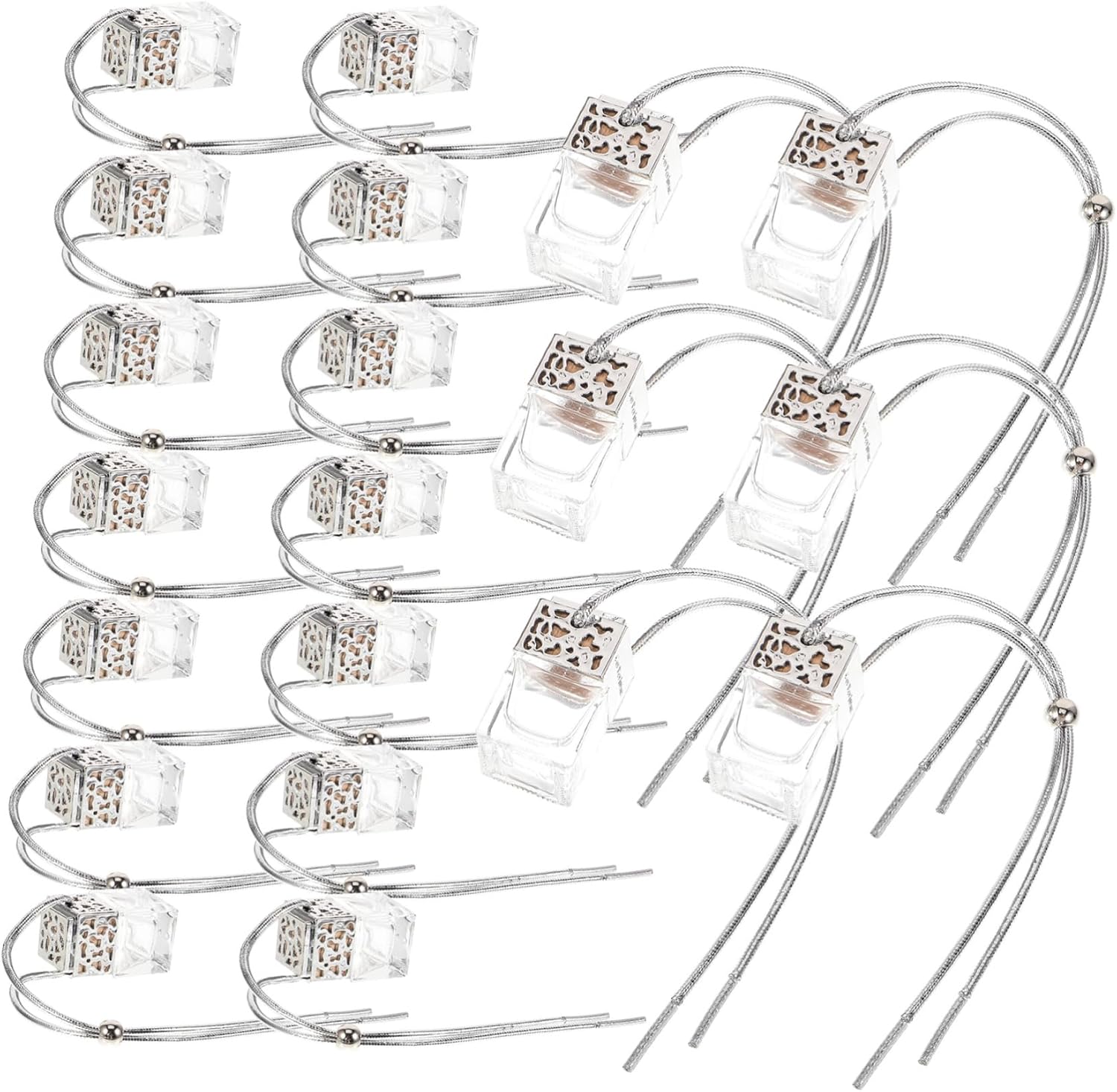 20Pcs Car Hanging Diffuser Bottle for Essential Oils and Home Decor