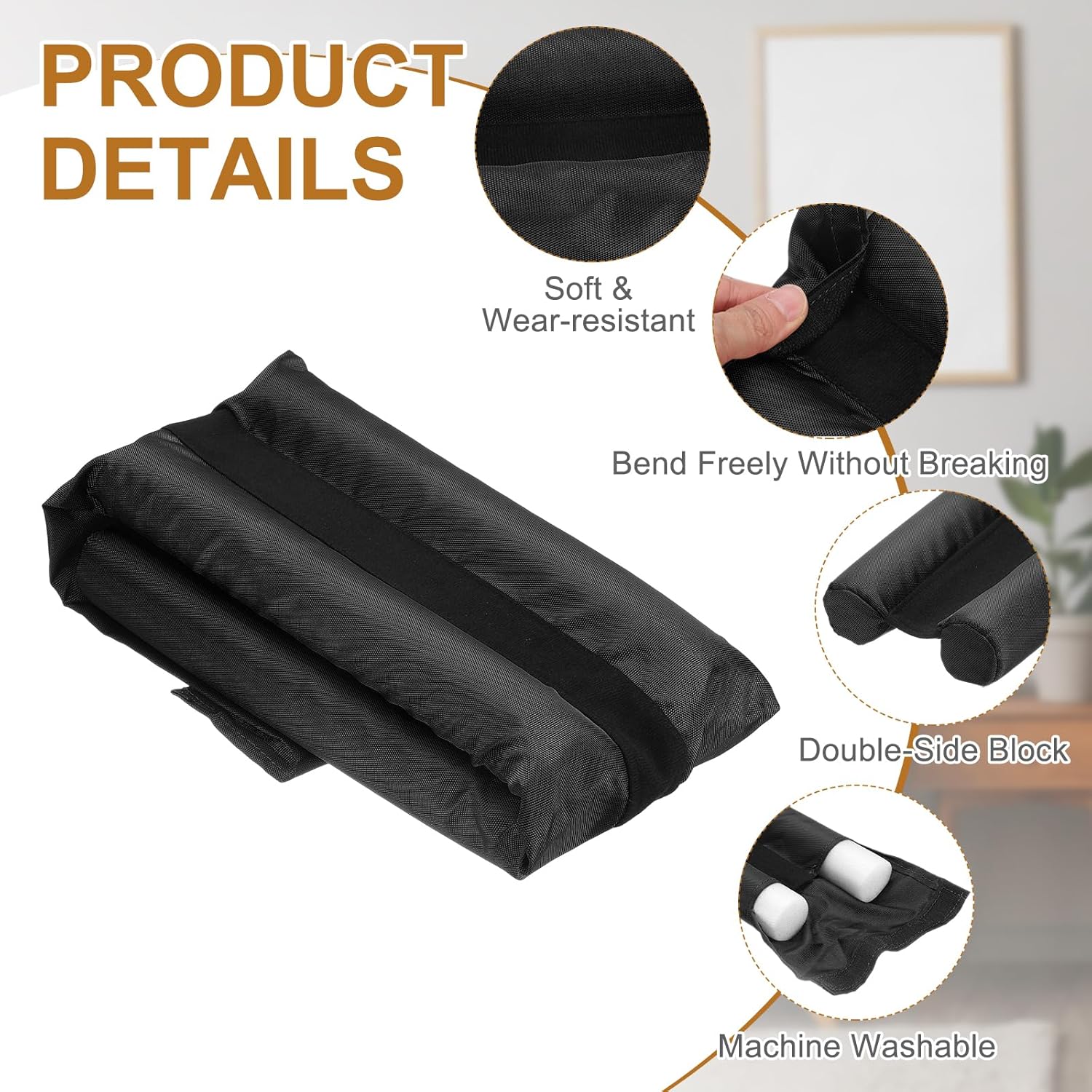 Uxcell Under Door Draft Stopper Adjustable Door Blocker