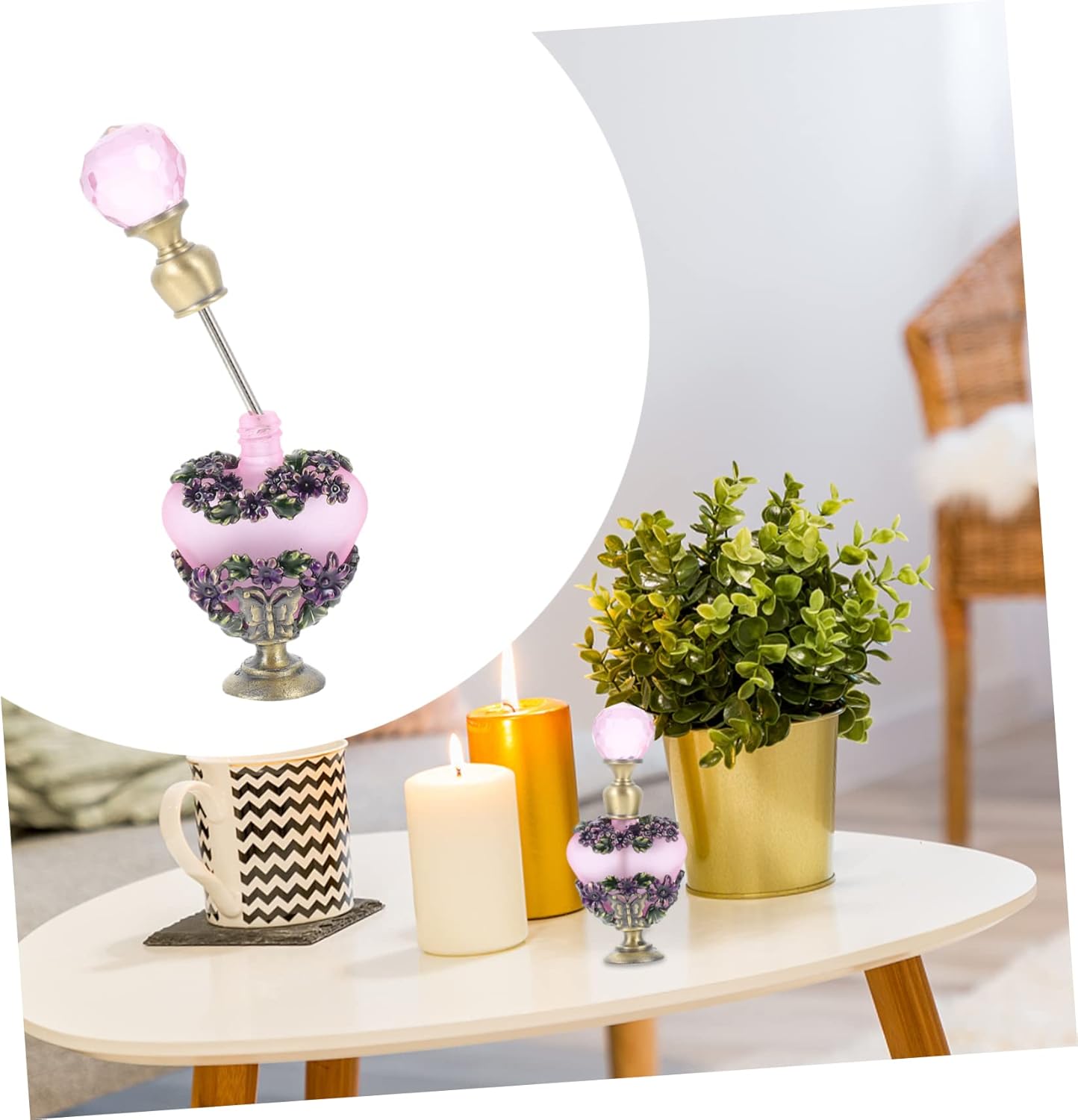 Vintage Painted Perfume Bottle 100ml Decorative Aroma Container