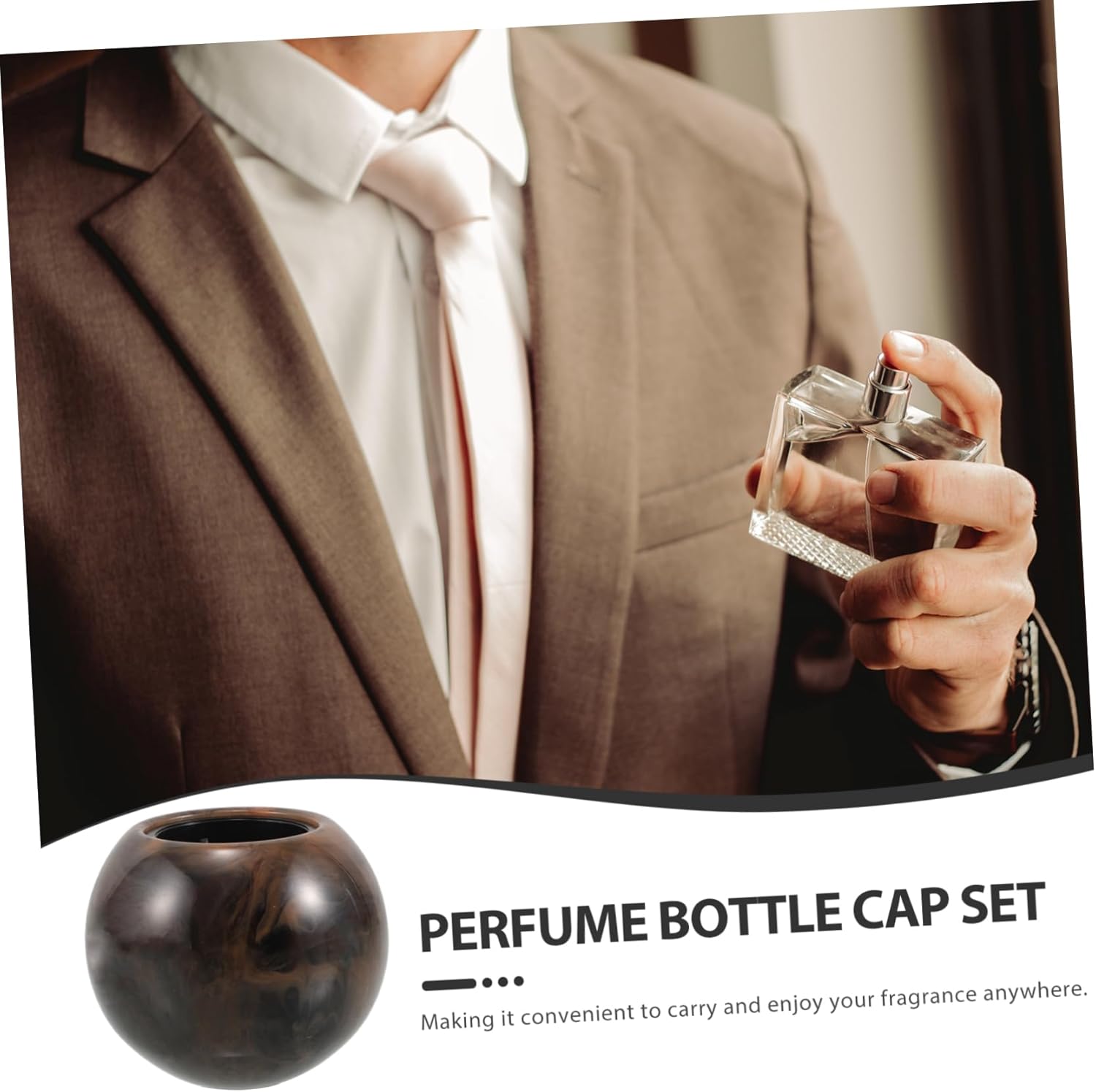 4PCS Resin Ball Shaped Caps for Perfume Bottles