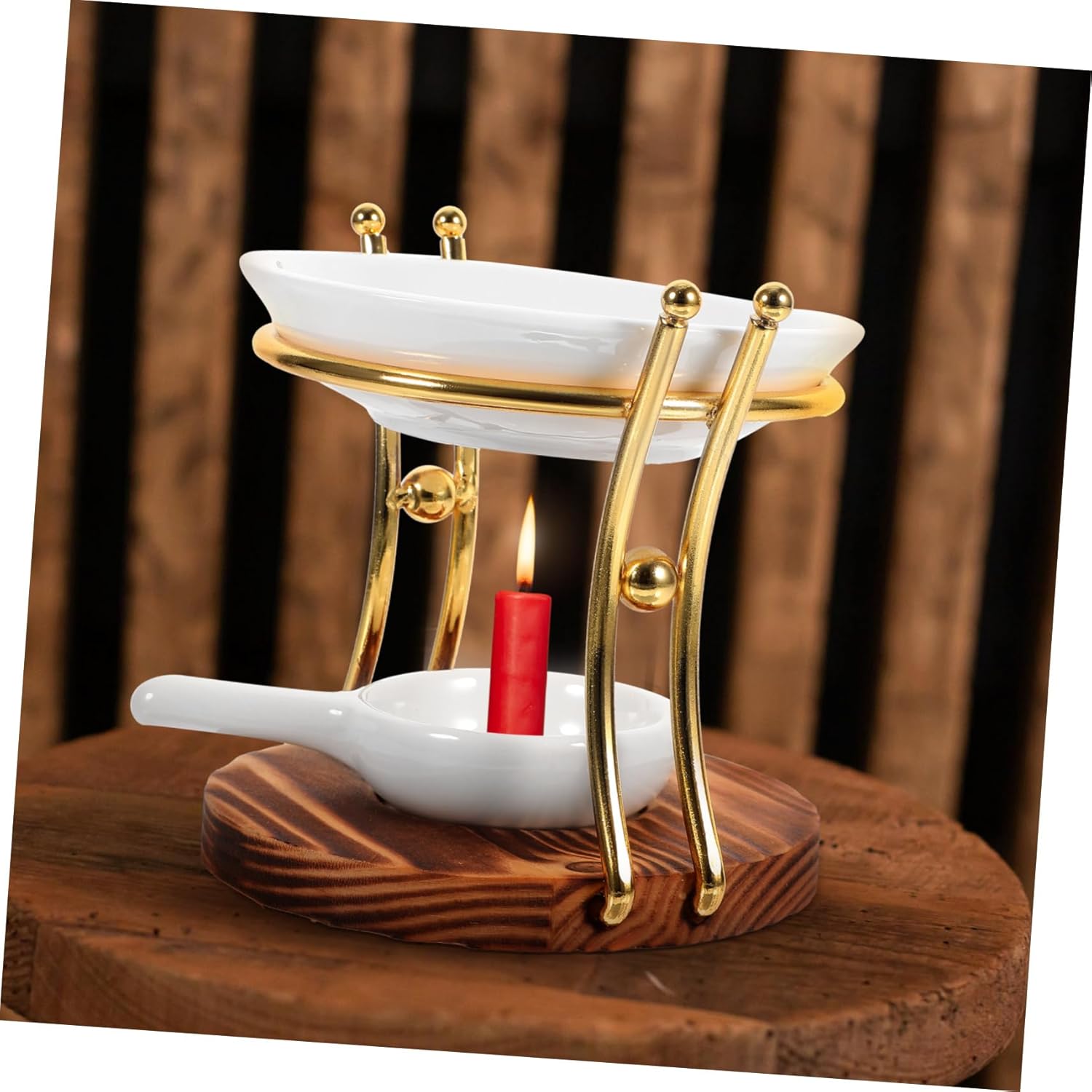 Garneck Ceramic Essential Oil Burner Vintage Design for Home Decor