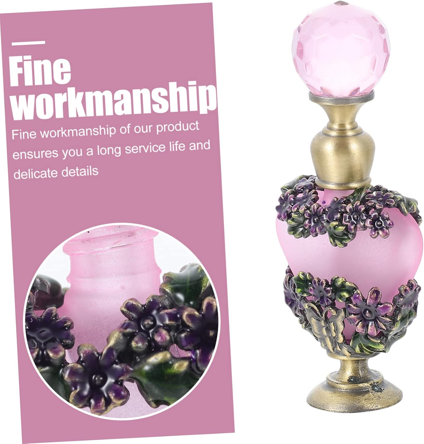 Vintage Painted Perfume Bottle 100ml Decorative Aroma Container