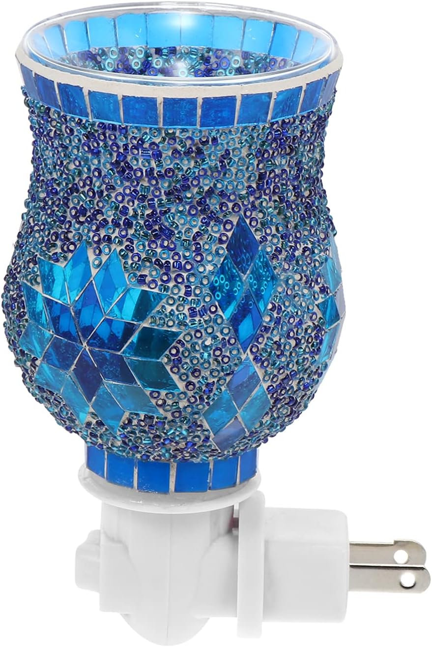 3D Wax Warmer Electric Aroma Decorative Lamp with Blue Light