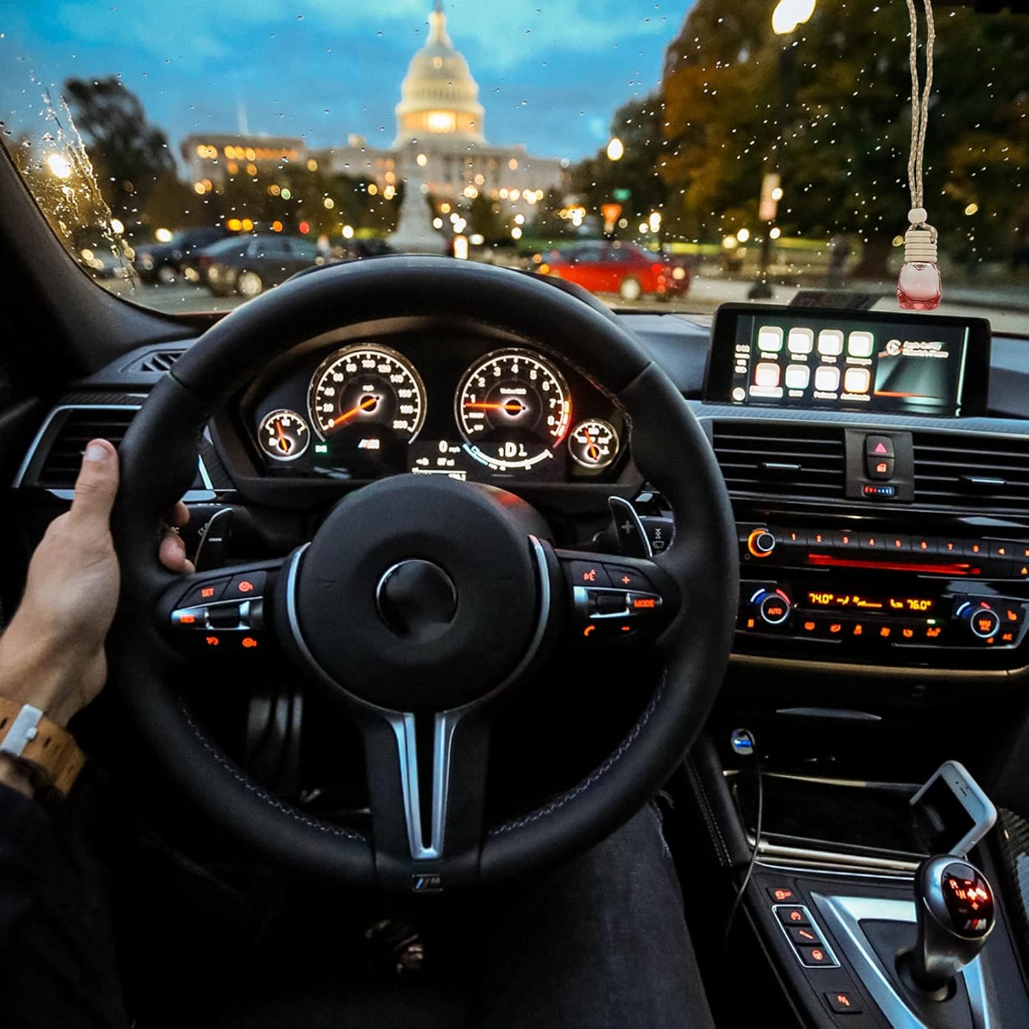 10PCS Refillable Perfume Bottle Set Colorful Glass Portable Hanging Decor for Home and Travel