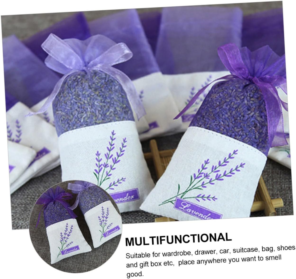 HOMSFOU 22Pcs Lavender Sachet Bags for Home Fragrance