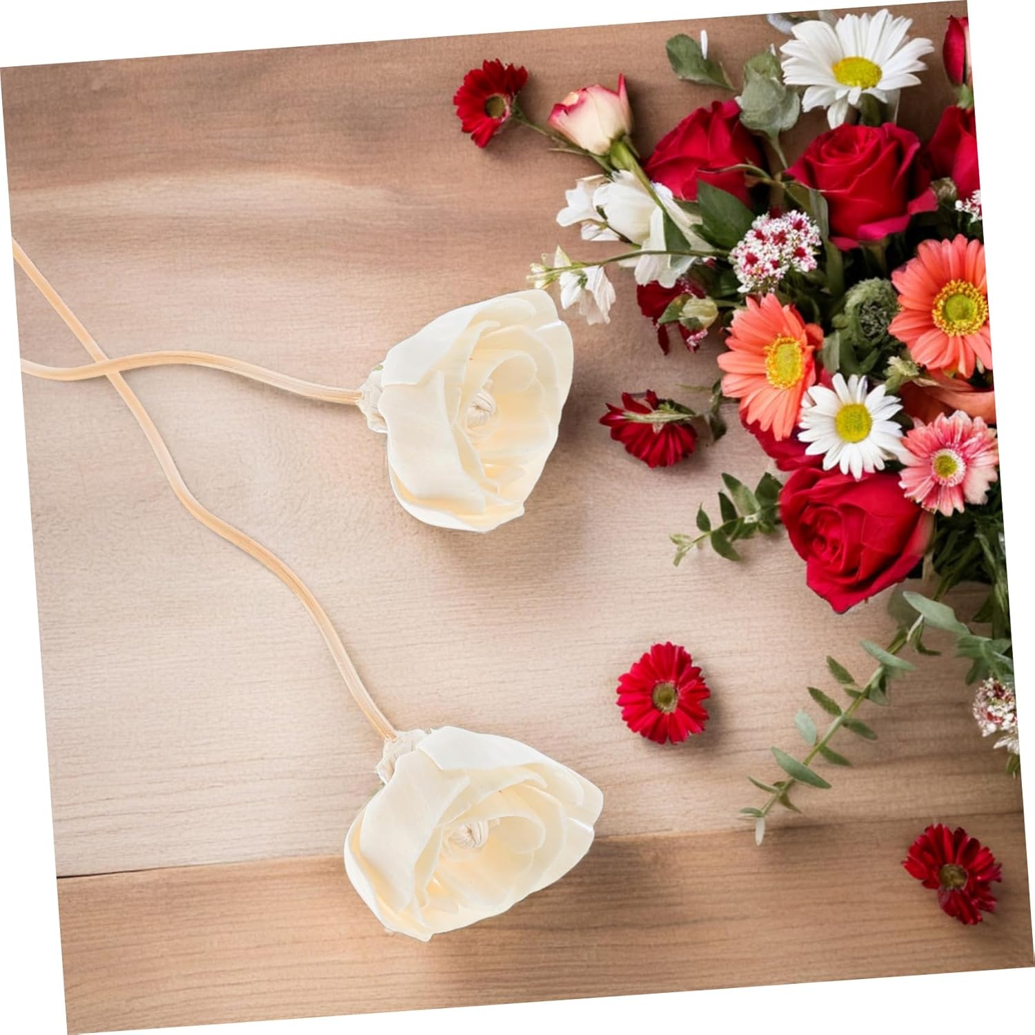 Ciieeo 8pcs Aromatherapy Dried Flowers Diffuser Sticks Incense Holder for Room Fragrance