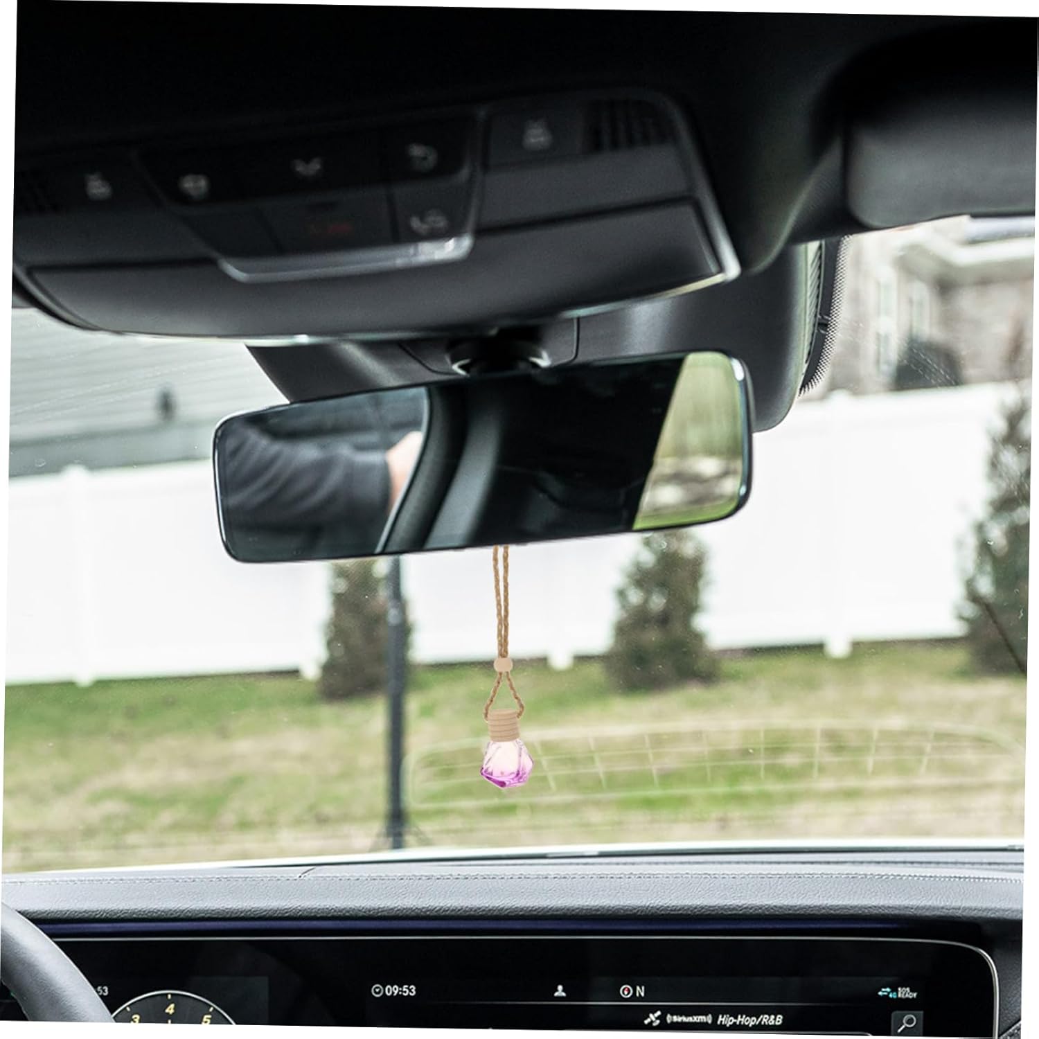 5Pcs Car Hanging Perfume Diffuser Bottles with Lid and String for Rearview Mirror Decor