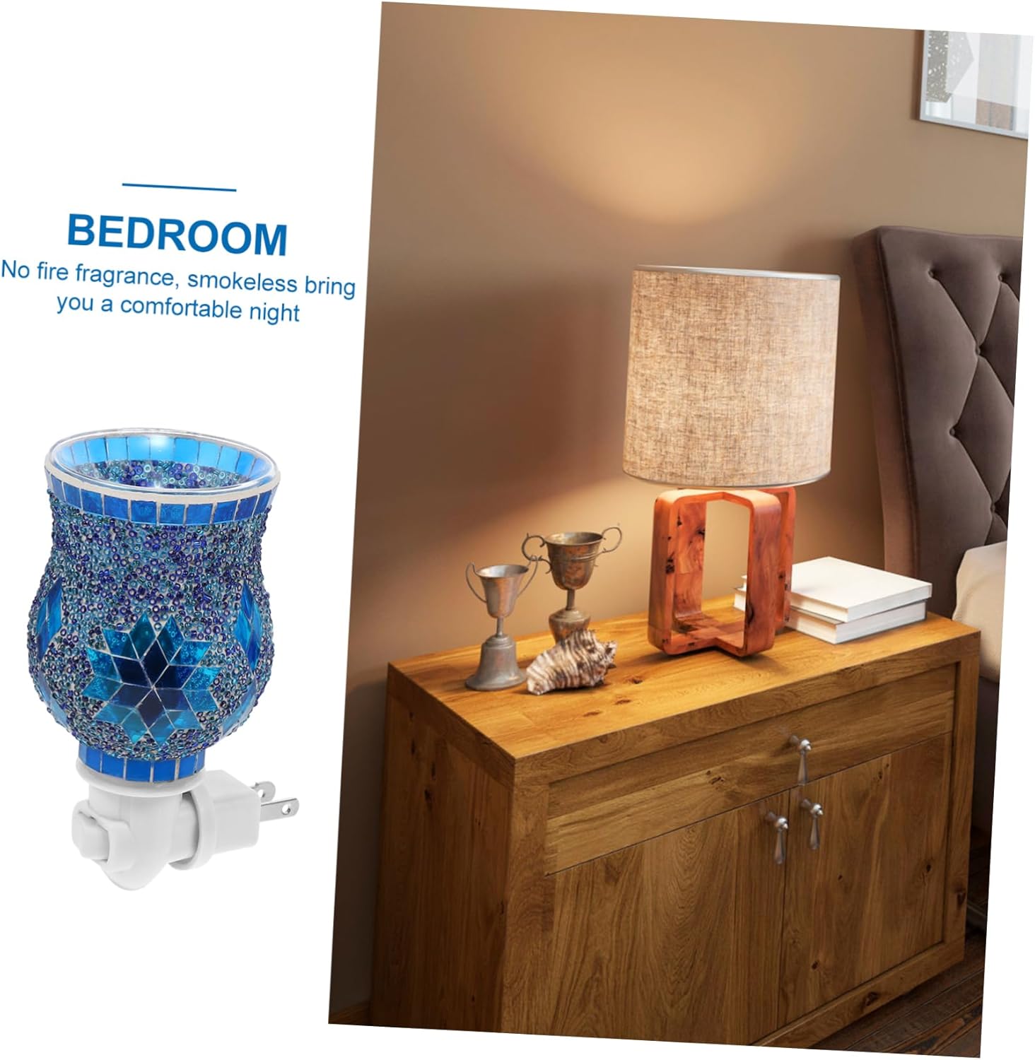 1pc Electric Night Light with Colorful Lamp Design