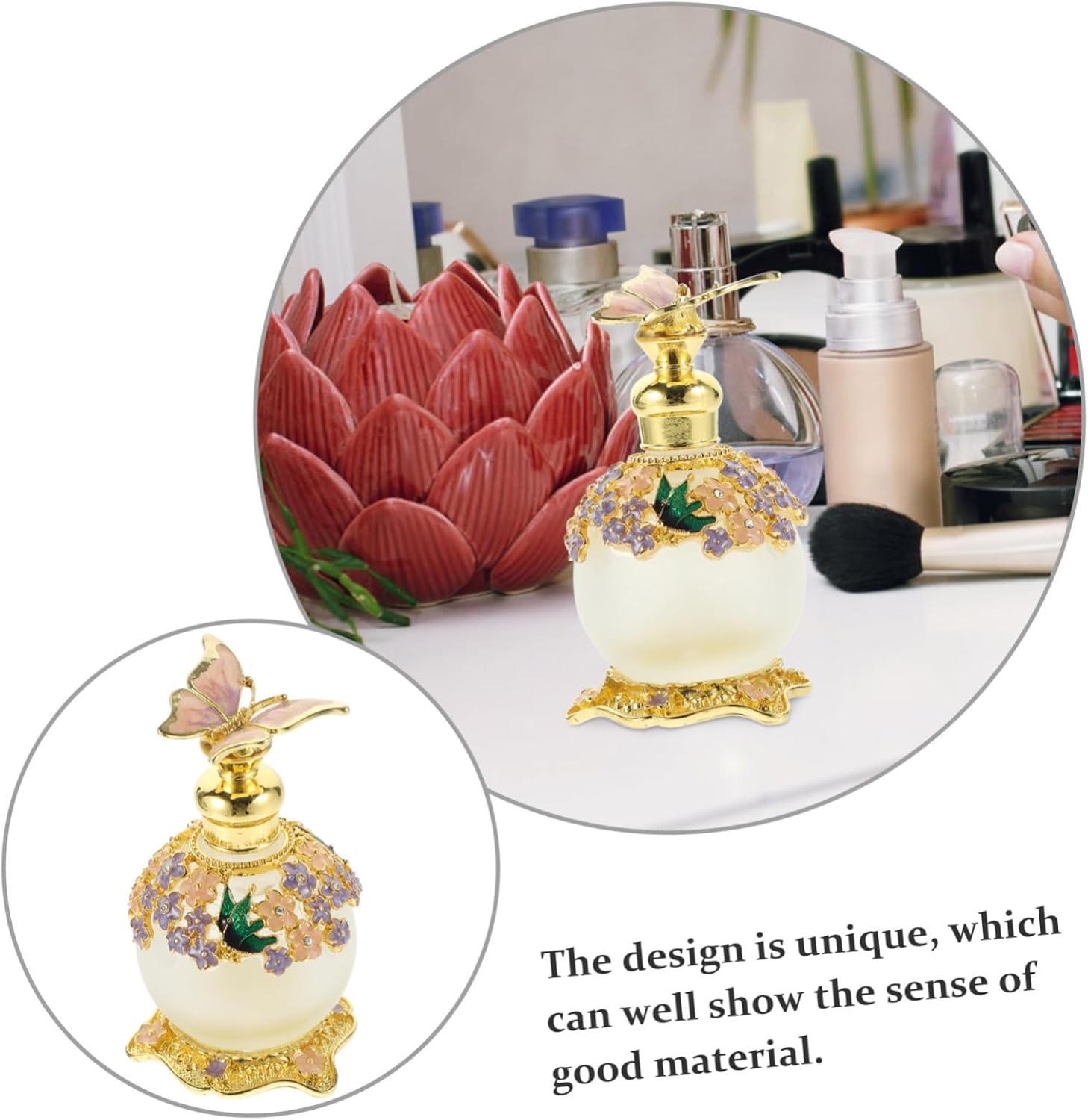 PRETYZOOM Delicate Empty Perfume Bottle for Essential Oils and Travel