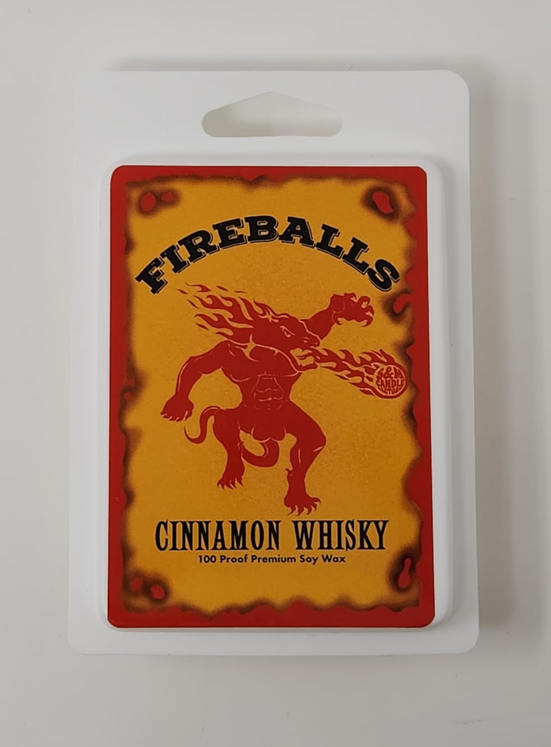 Fireballs Cinnamon Whisky Scents Wax Melts 6 Cubes 2 Ounce Package