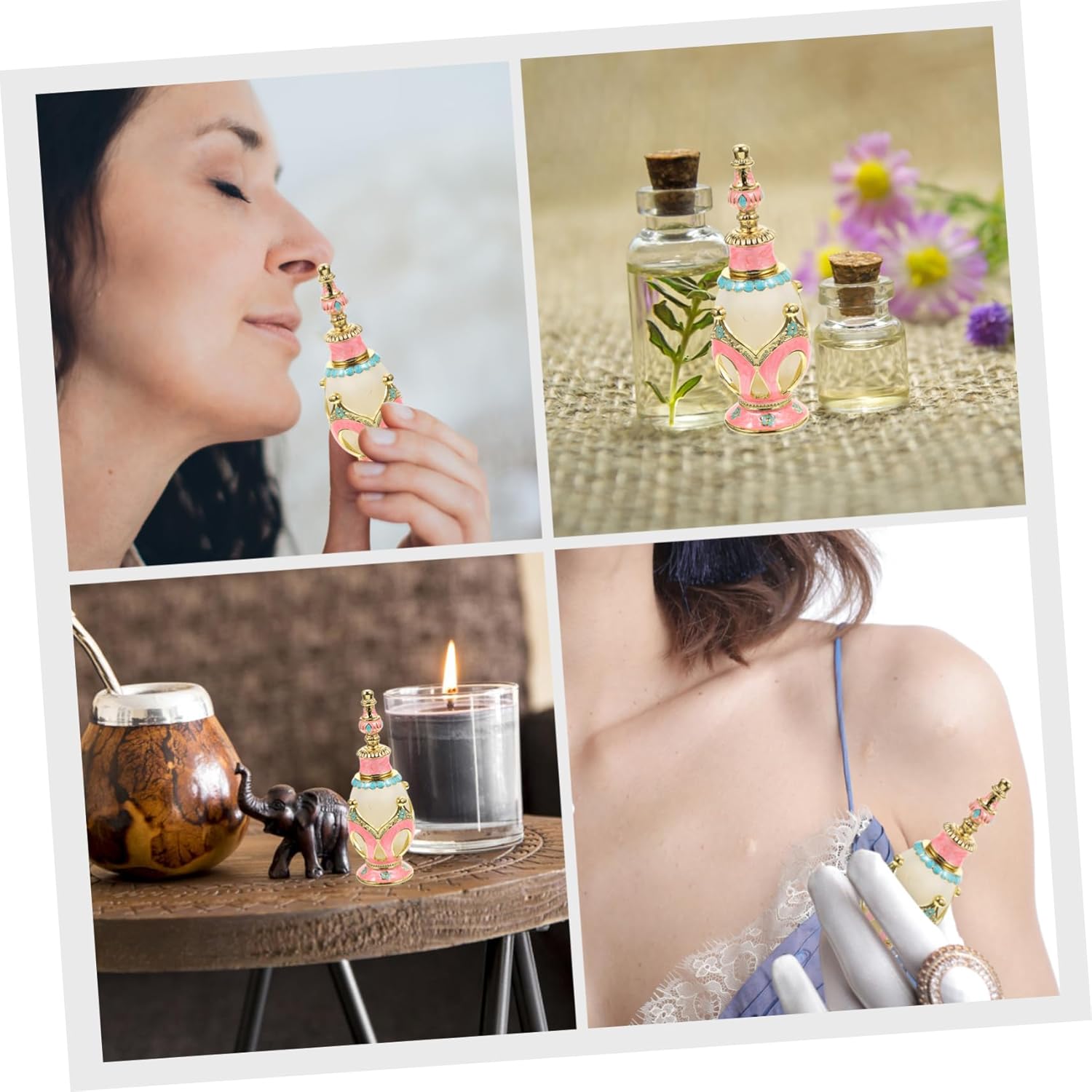 Middle Eastern Perfume Bottle 100ml Empty Aroma Container for Essential Oils Refillable