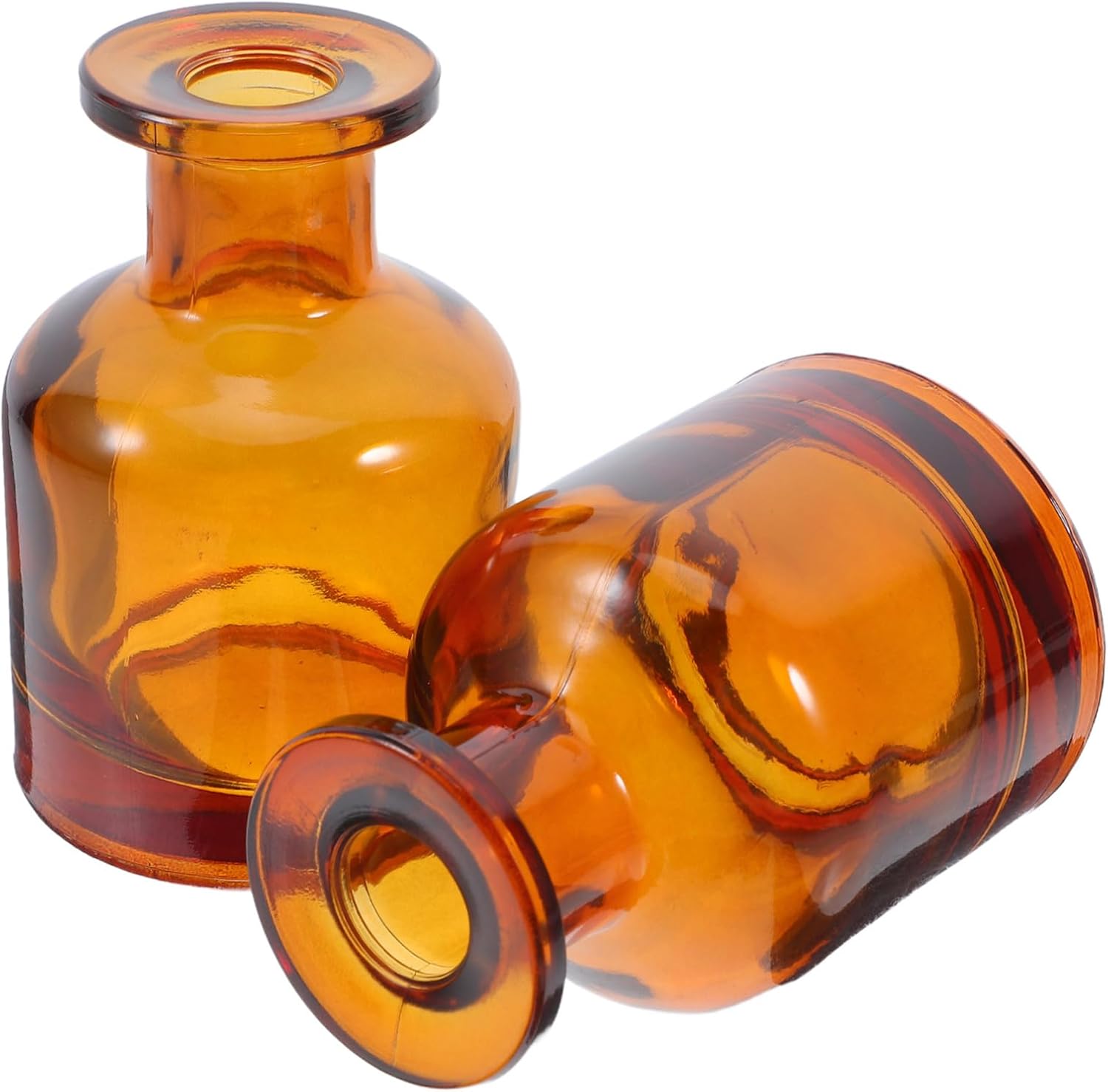 2pcs Glass Reed Diffuser Bottles for Home Office and Car