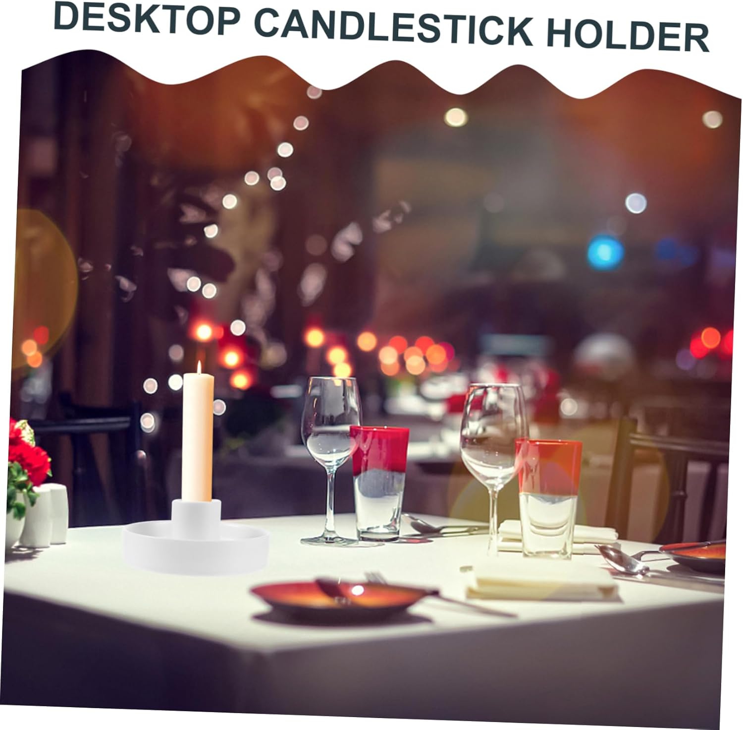 Amosfun Ceramic Candle Holder for Incense Sticks