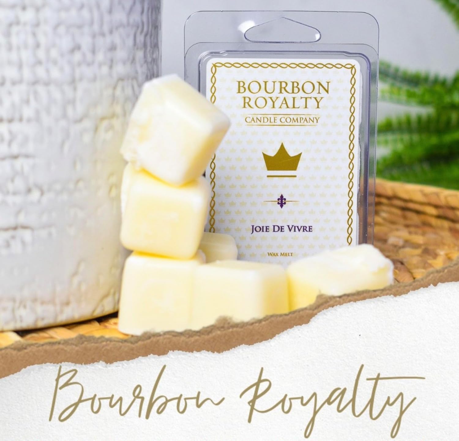 Bourbon Royalty Scented Wax Melt Cubes Bundle of 4
