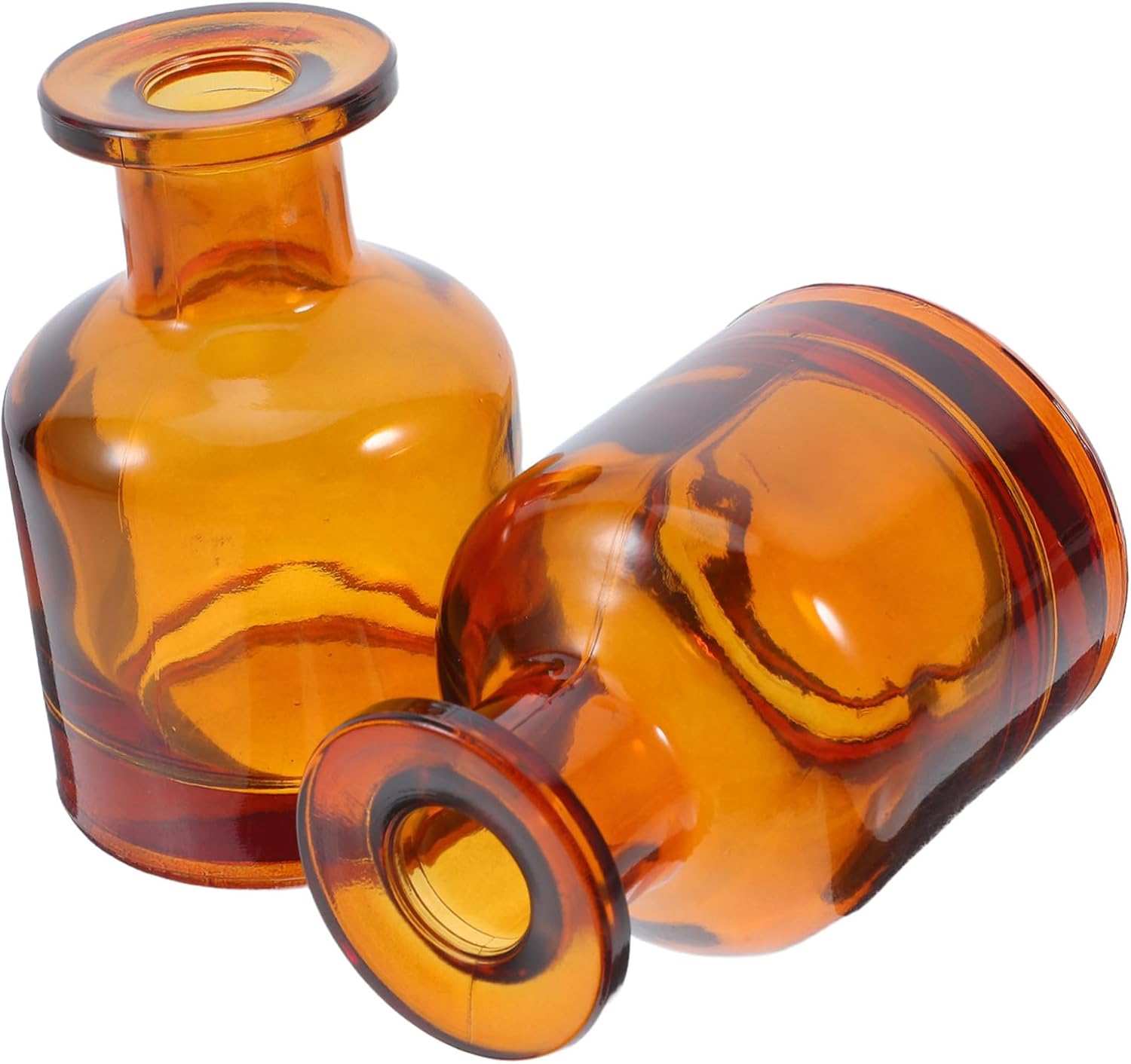 SMASOLO 2pcs Empty Glass Diffuser Bottles for Aromatherapy