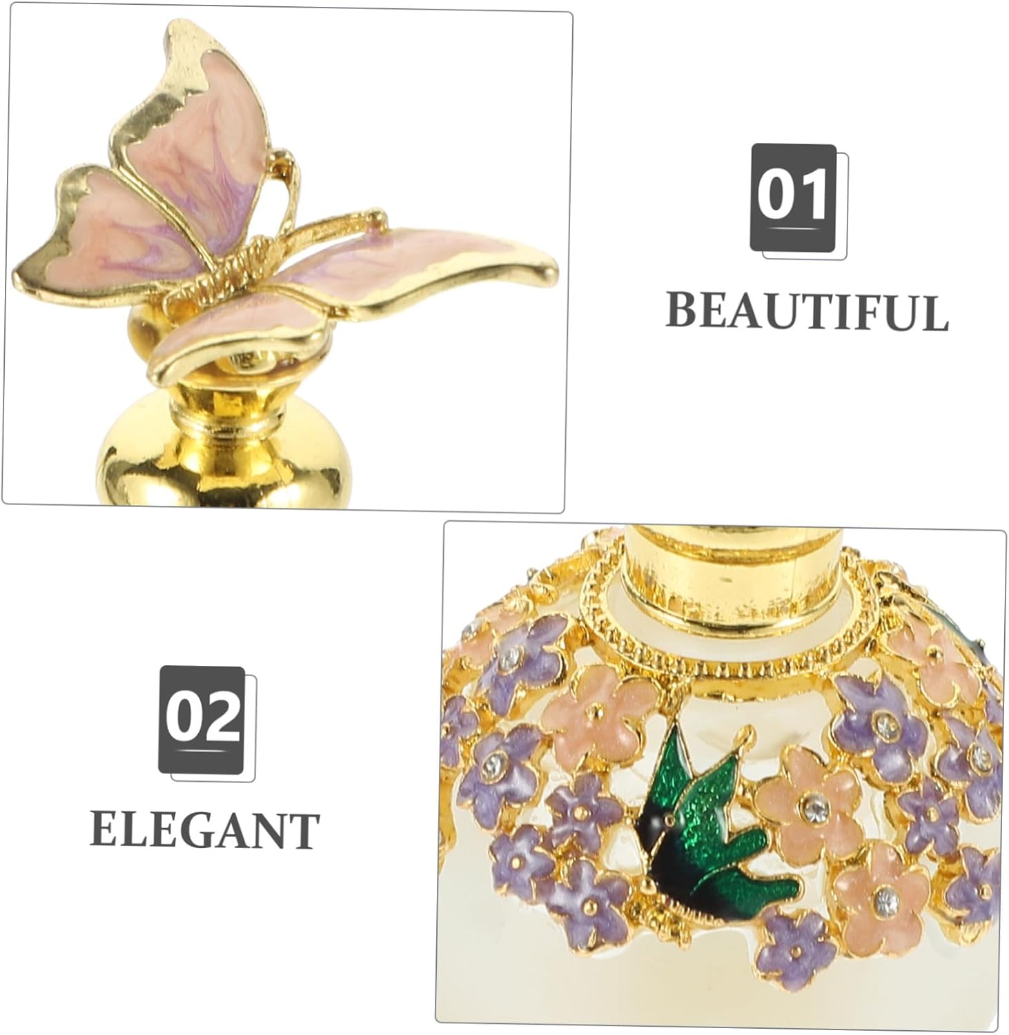 PRETYZOOM Delicate Empty Perfume Bottle for Essential Oils and Travel