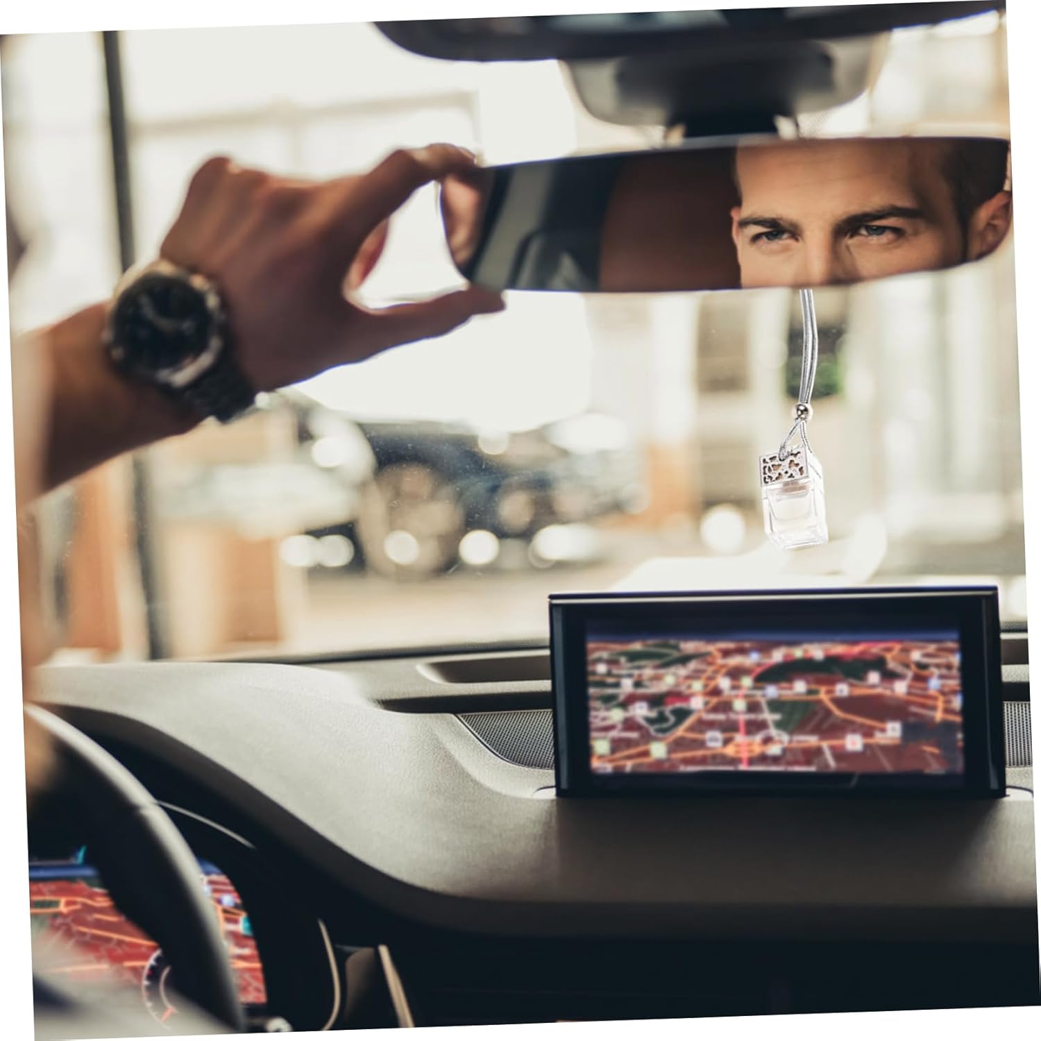 20Pcs Car Hanging Aroma Diffuser Bottles Portable Perfume Decorative Fragrance Holders