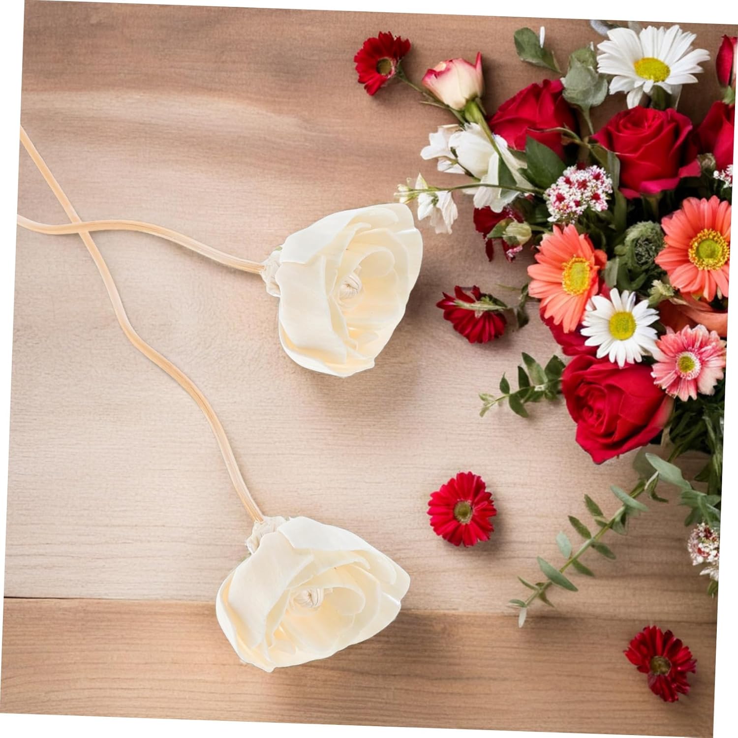 Gatuida 8pcs Natural Aromatherapy Diffuser Sticks with Sandalwood Scent
