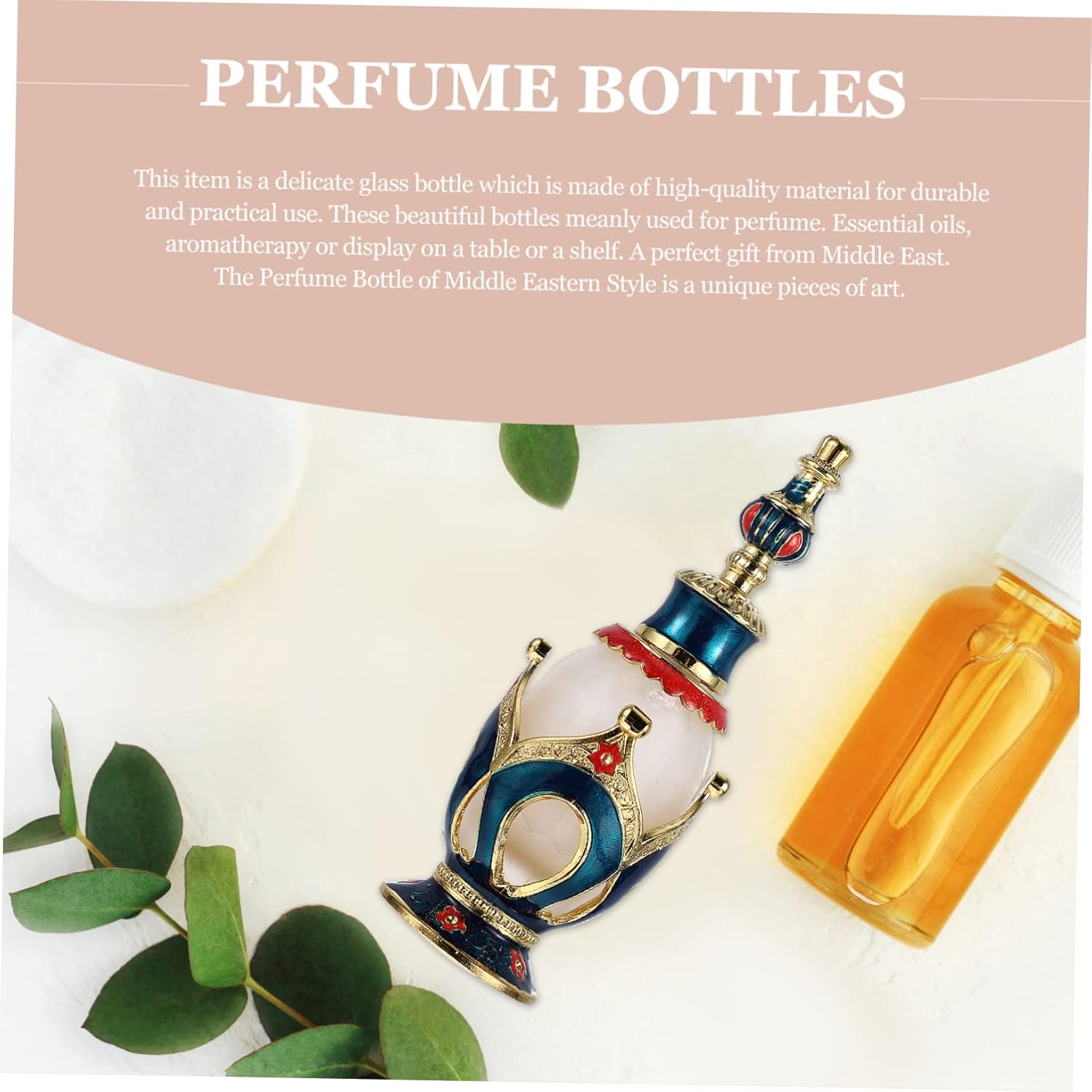 BESTYASH Retro Handmade Glass Perfume Bottle for Wedding