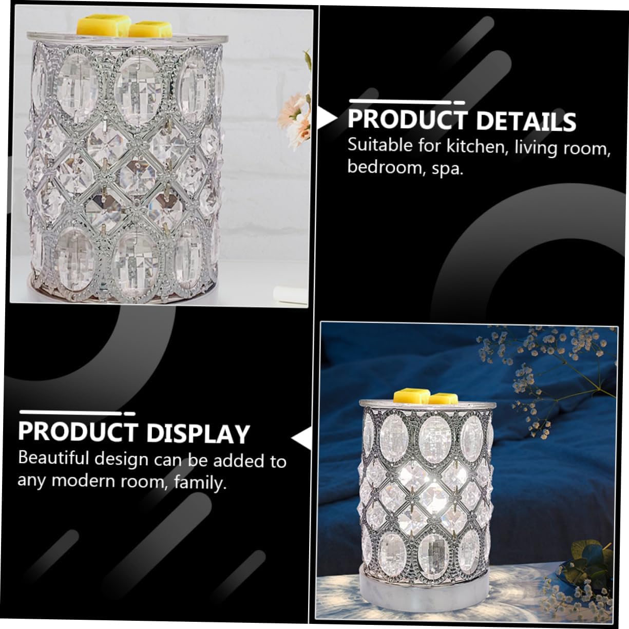Aromatherapy Lamp with Night Light and Home Aroma Burner