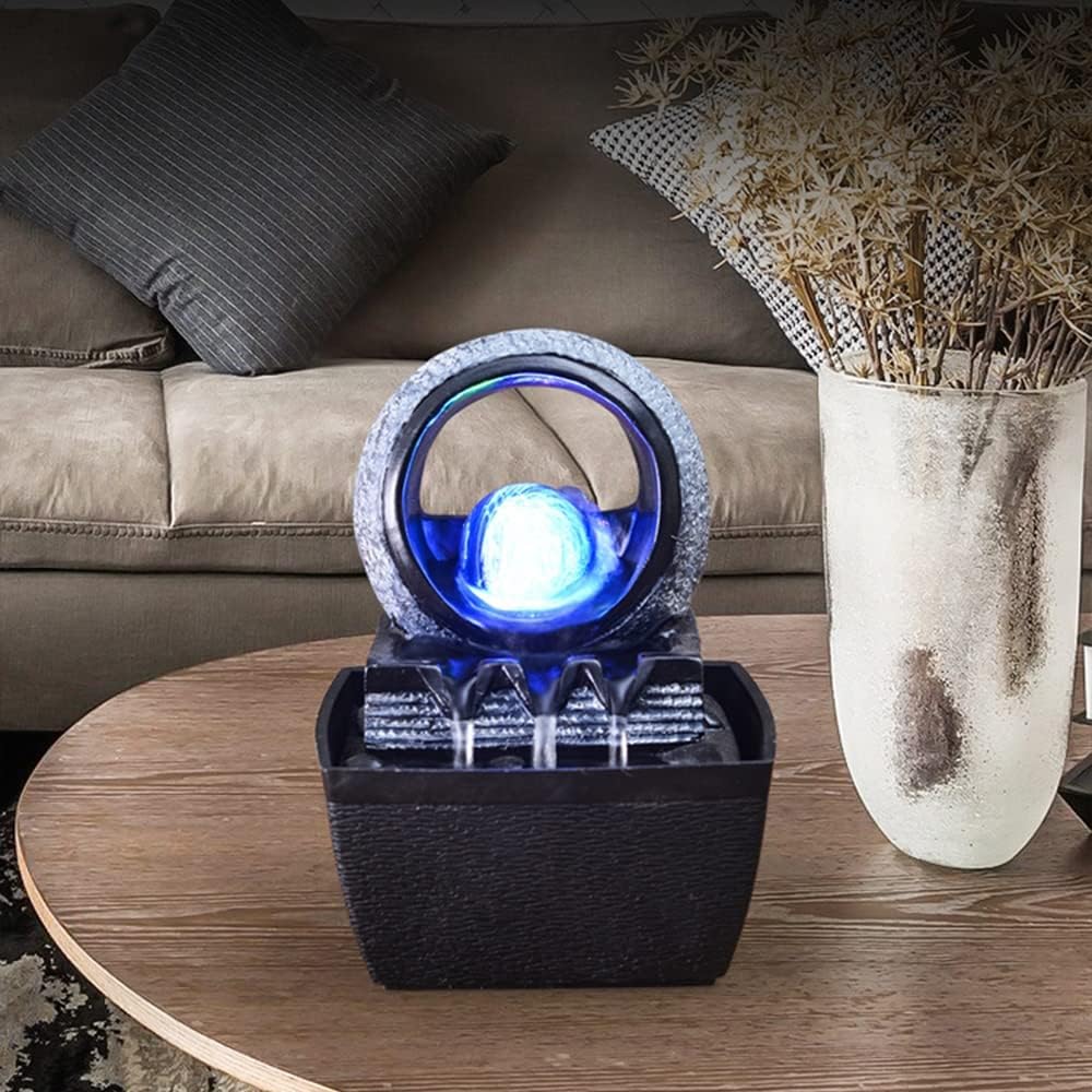 Gdrasuya10 Water Garden Zen Fountain with LED Light