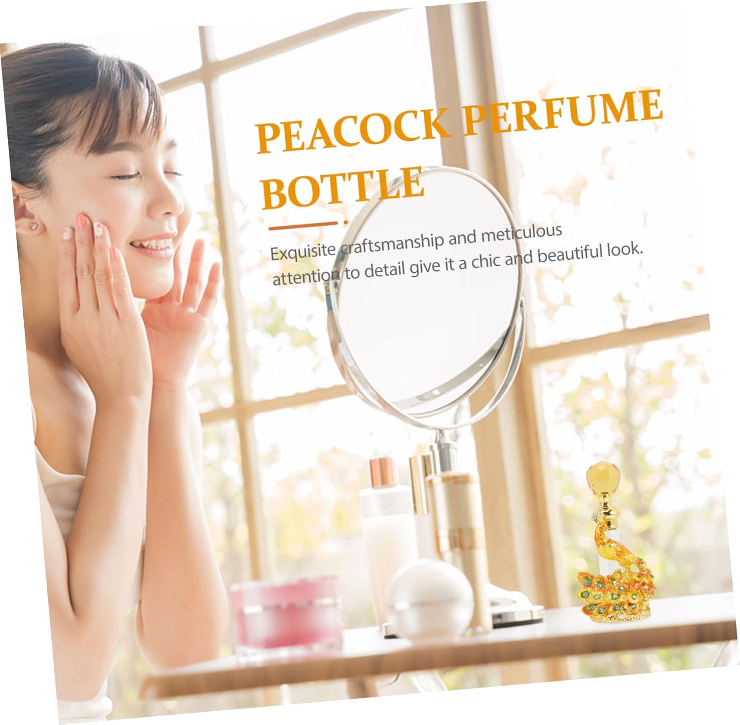 Vintage Refillable Perfume Bottle for Essential Oils and Home Decor