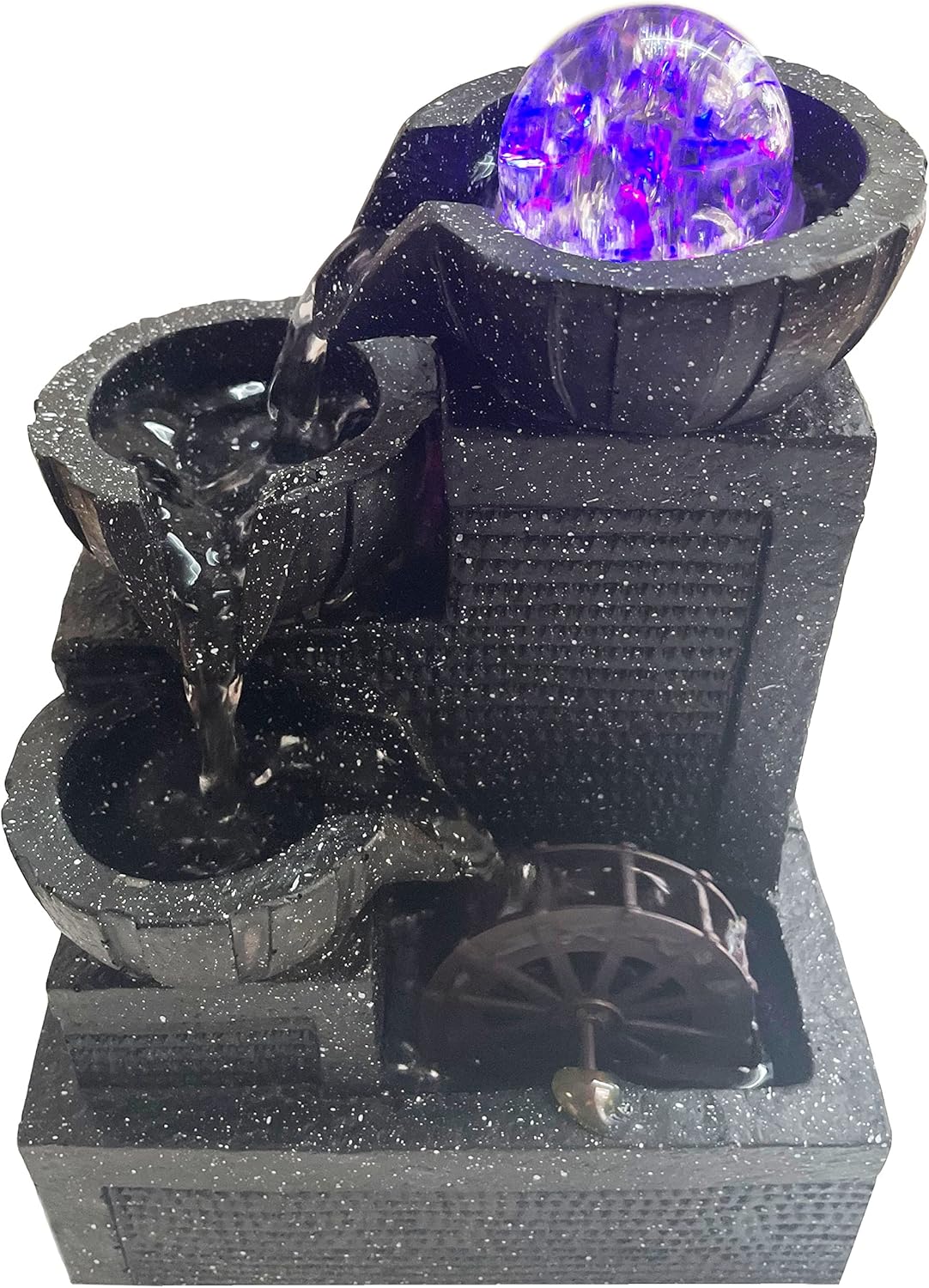Tabletop Fountain with Crystal Ball and LED Light