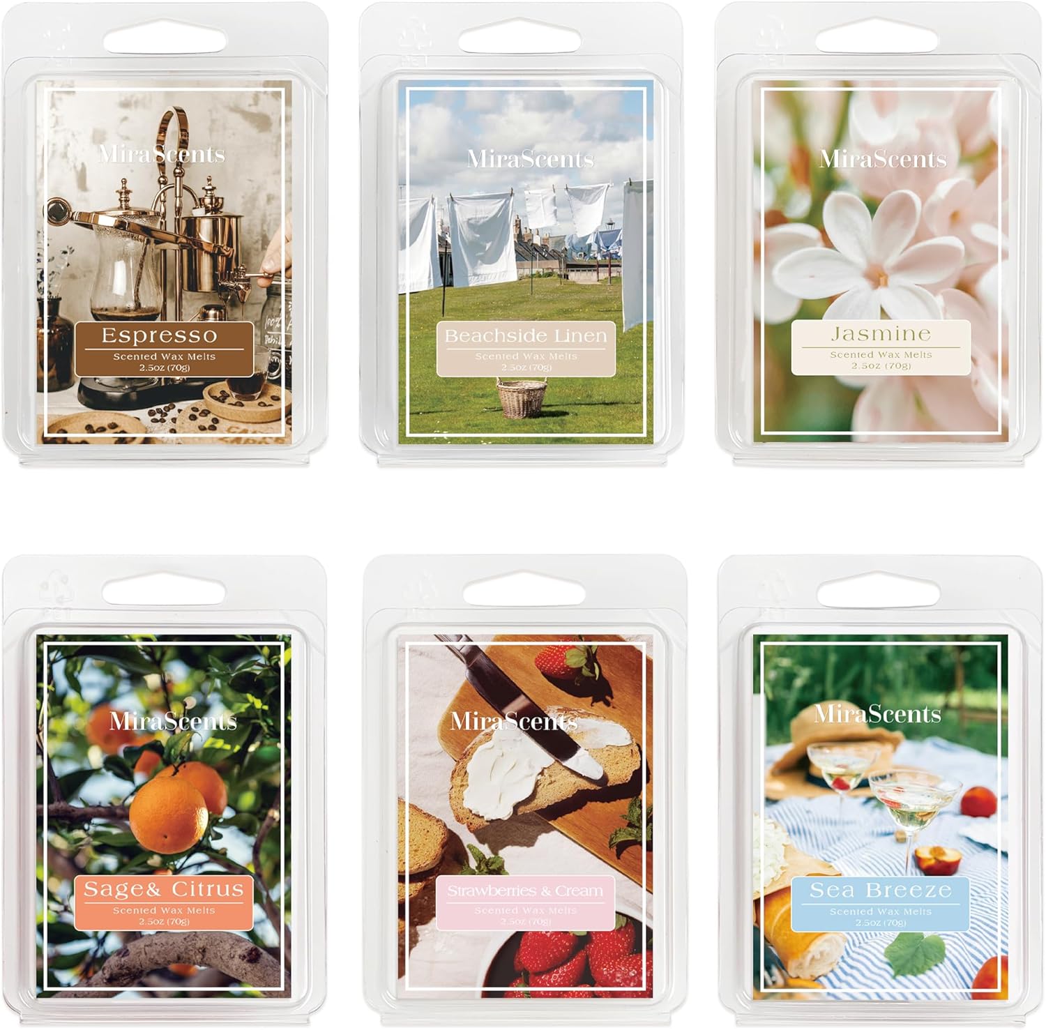 Summer Scented Wax Melts 6 Pack 25 Oz