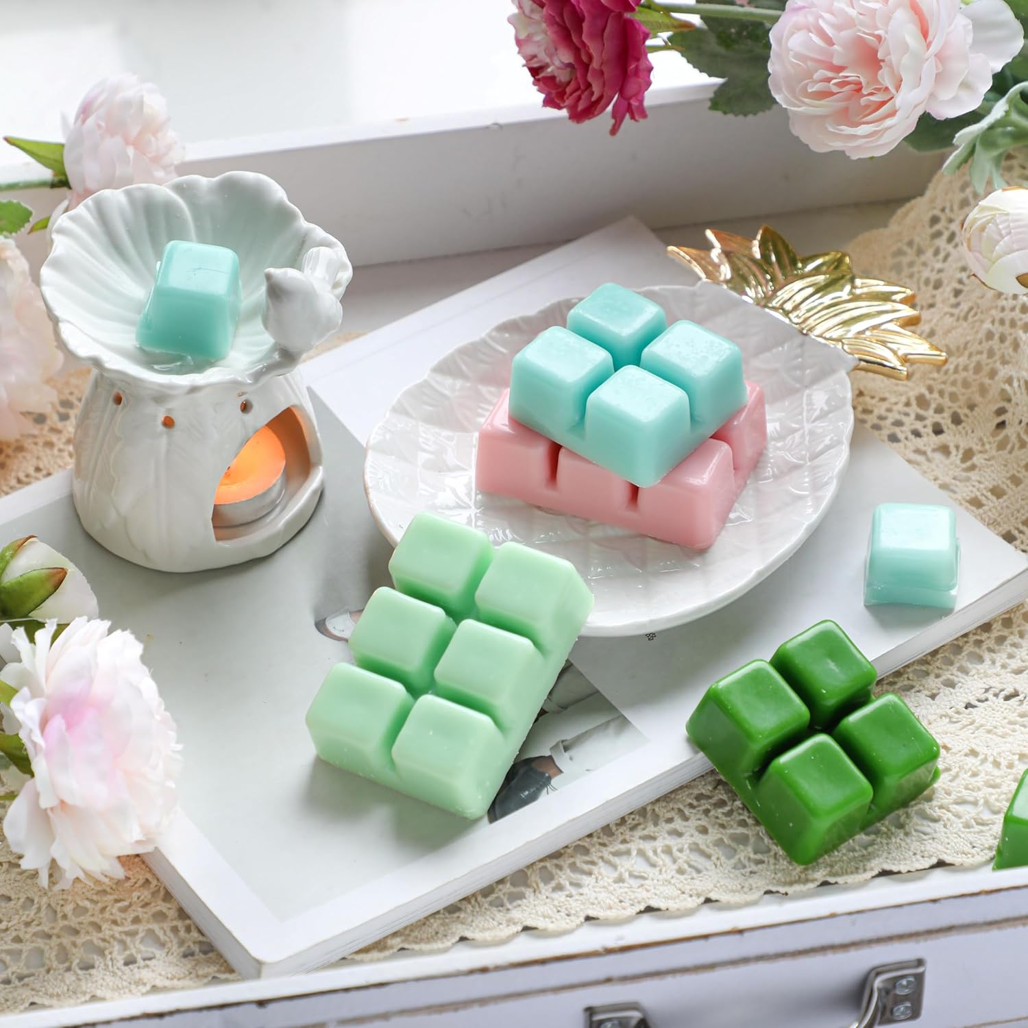 Spring Summer Scented Wax Melts 6 x 25oz Soy Wax Cubes