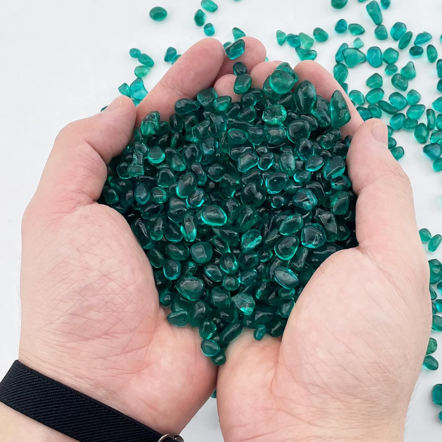 CYS EXCEL Teal Aquarium Gravel 1 LB Bag